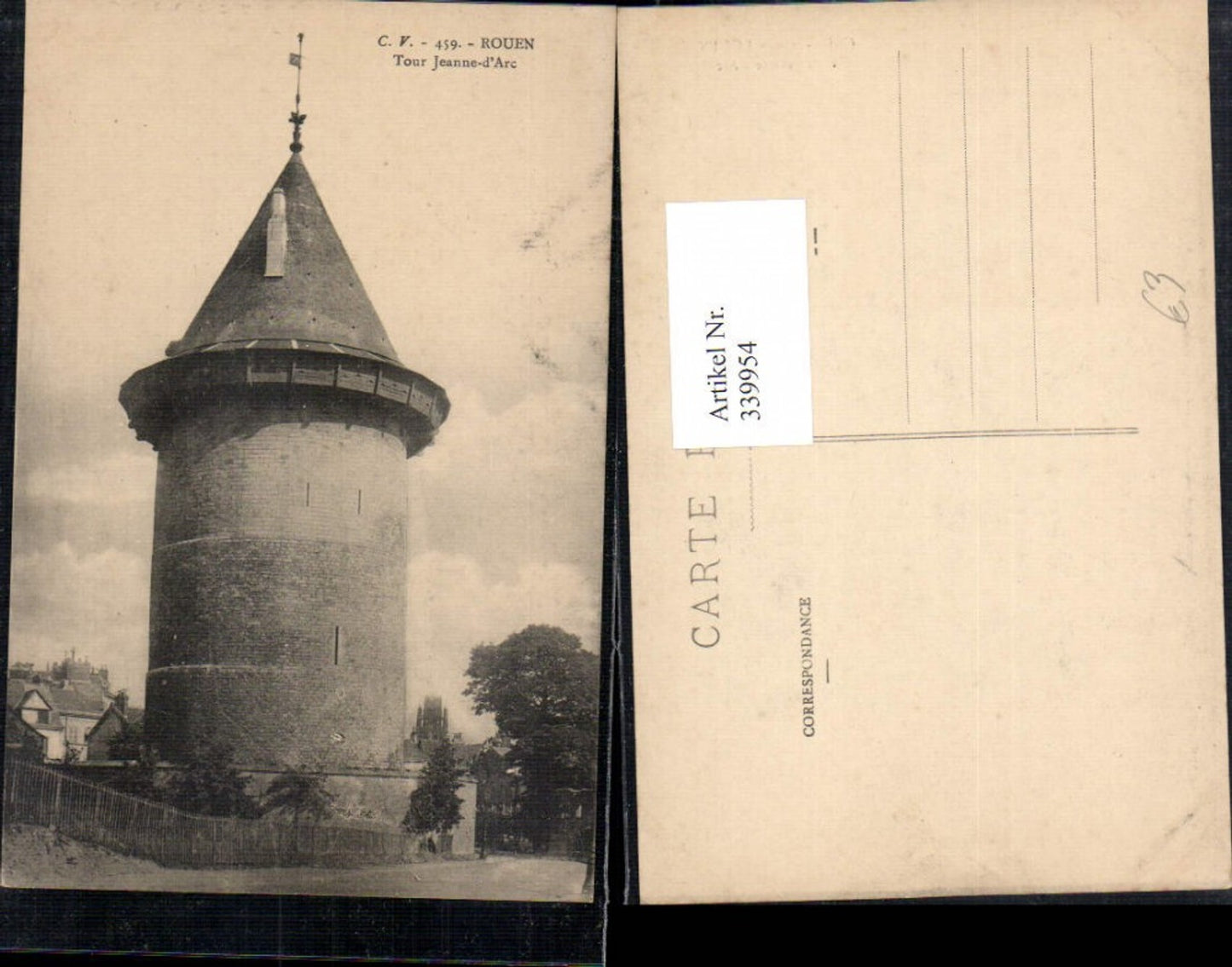 339954,Haute-Normandie Seine-Maritime Rouen Tour Jeanne d Arc Turm