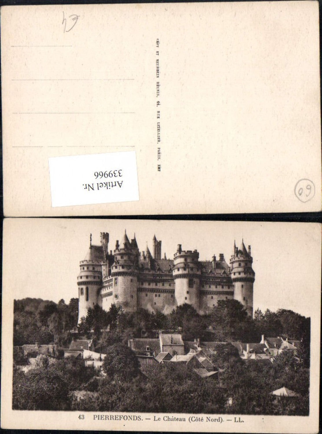 339966,Picardie Oise Pierrefonds Chateau Schloss Cote Nord