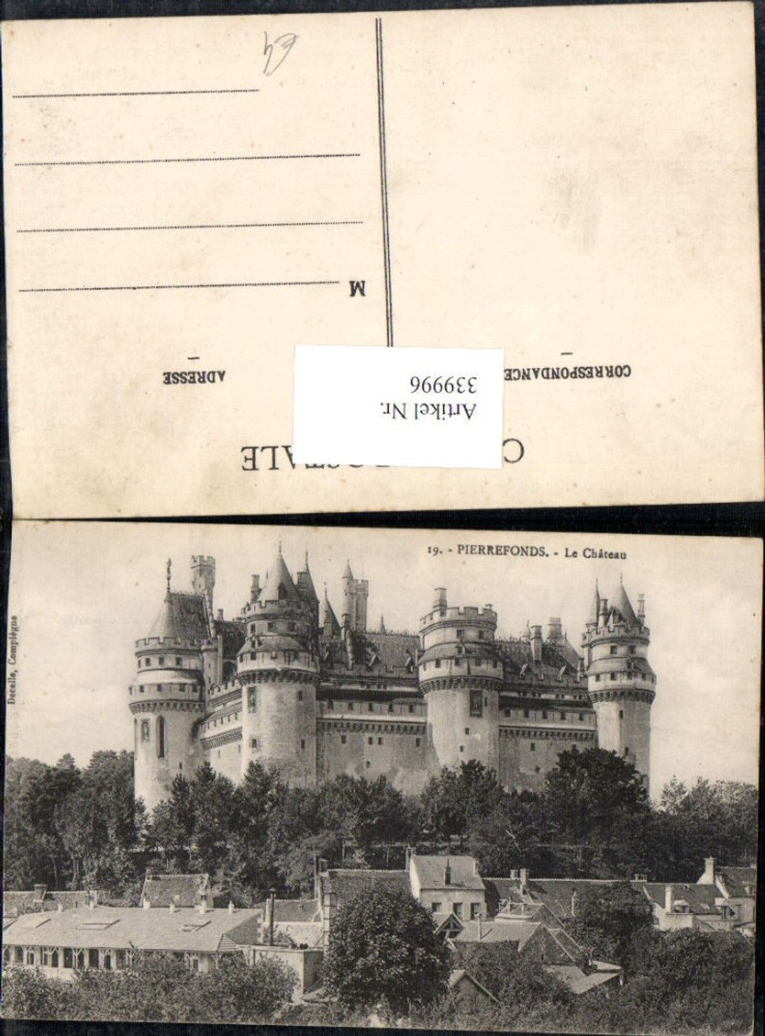 339996,Picardie Oise Pierrefonds Le Chateau Schloss