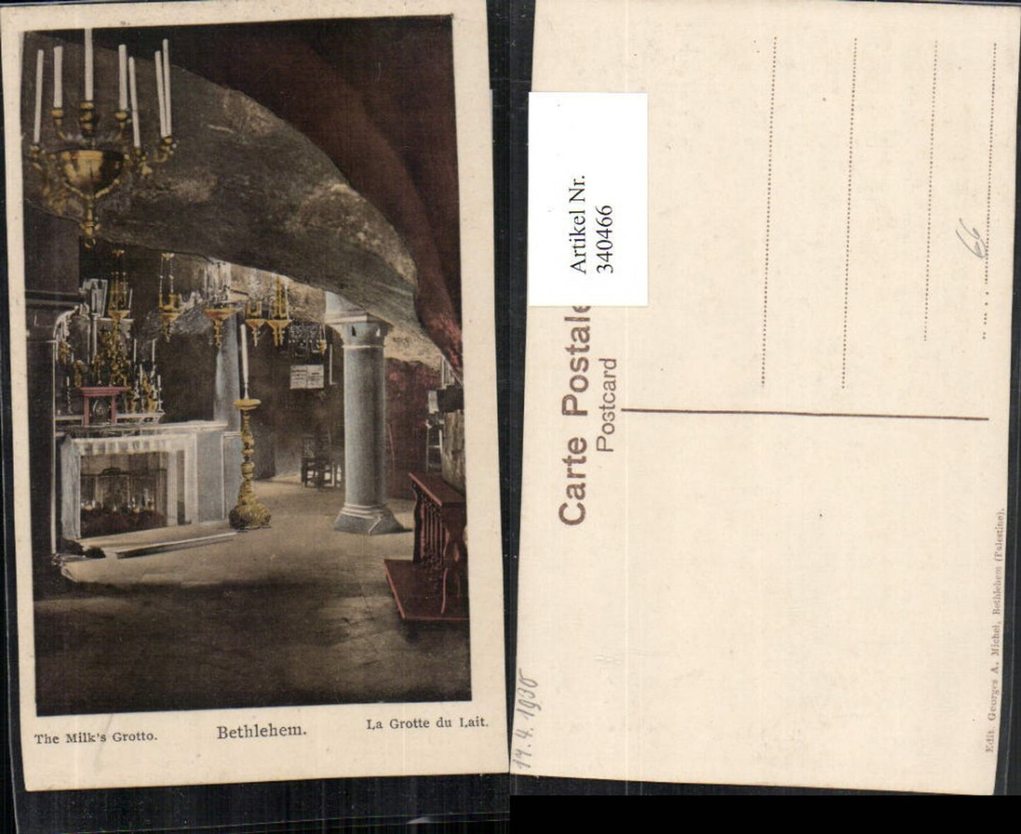 340466,Bethlehem The Milks Grotto Grotte du Lait