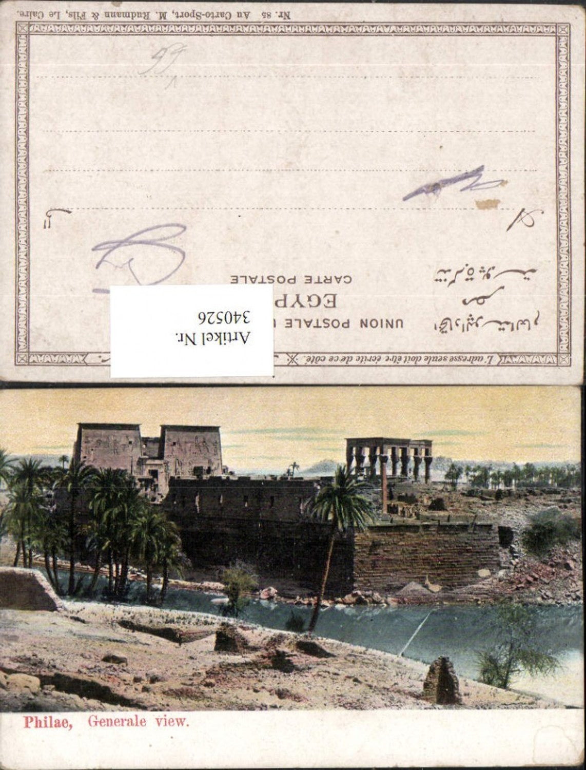 340526,Philae General View Tempel pub M. Rudmann & Fils 85