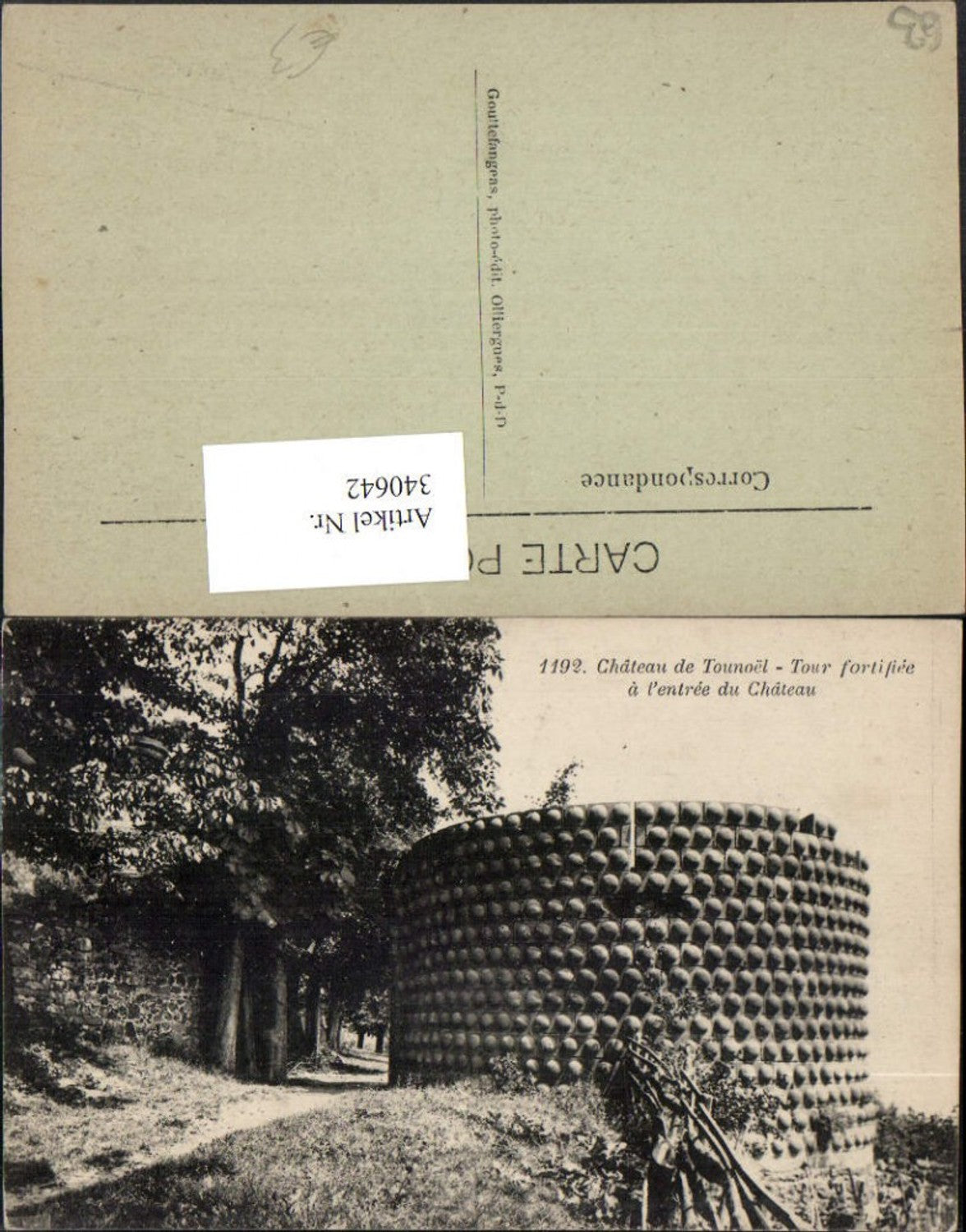 340642,Auvergne Puy-de-Dome Chateau de Tounoel Tournoel Tour fortifiee Turm