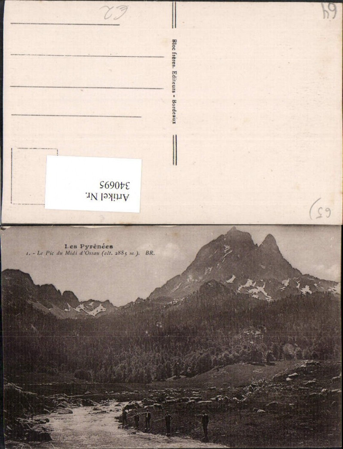 340695,Aquitanien Pyrenees-Atlantiques Le Pic du Midi d'Ossau Bergkulisse