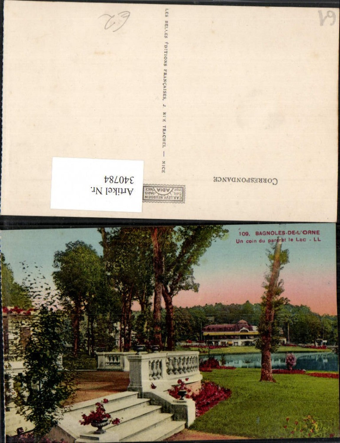 340784,Basse-Normandie Orne Bagnoles-de-l'Orne Un coin du parc et le Lac Park See