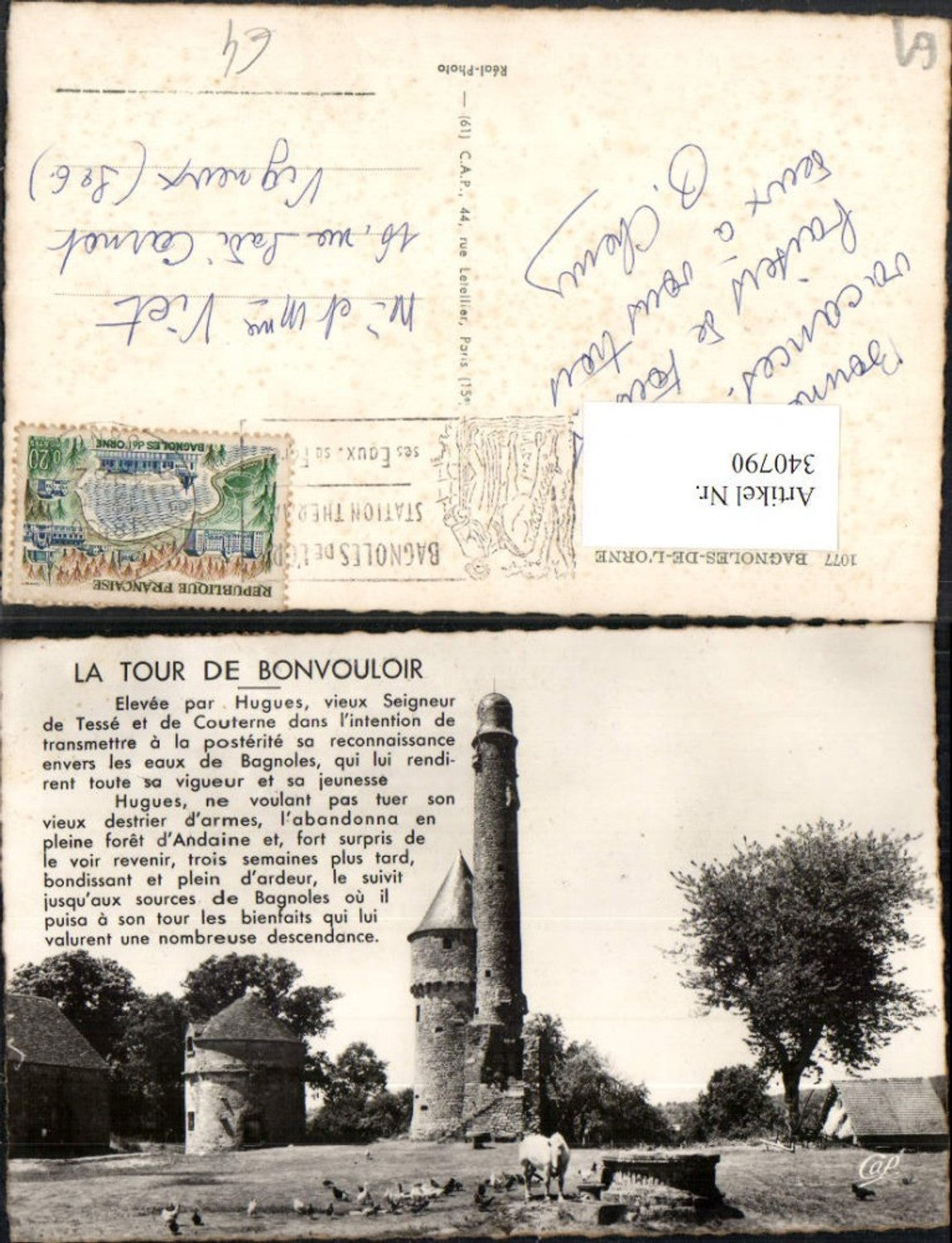 340790,Basse-Normandie Orne Bagnoles-de-l'Orne Tour de Bonvouloir Turm