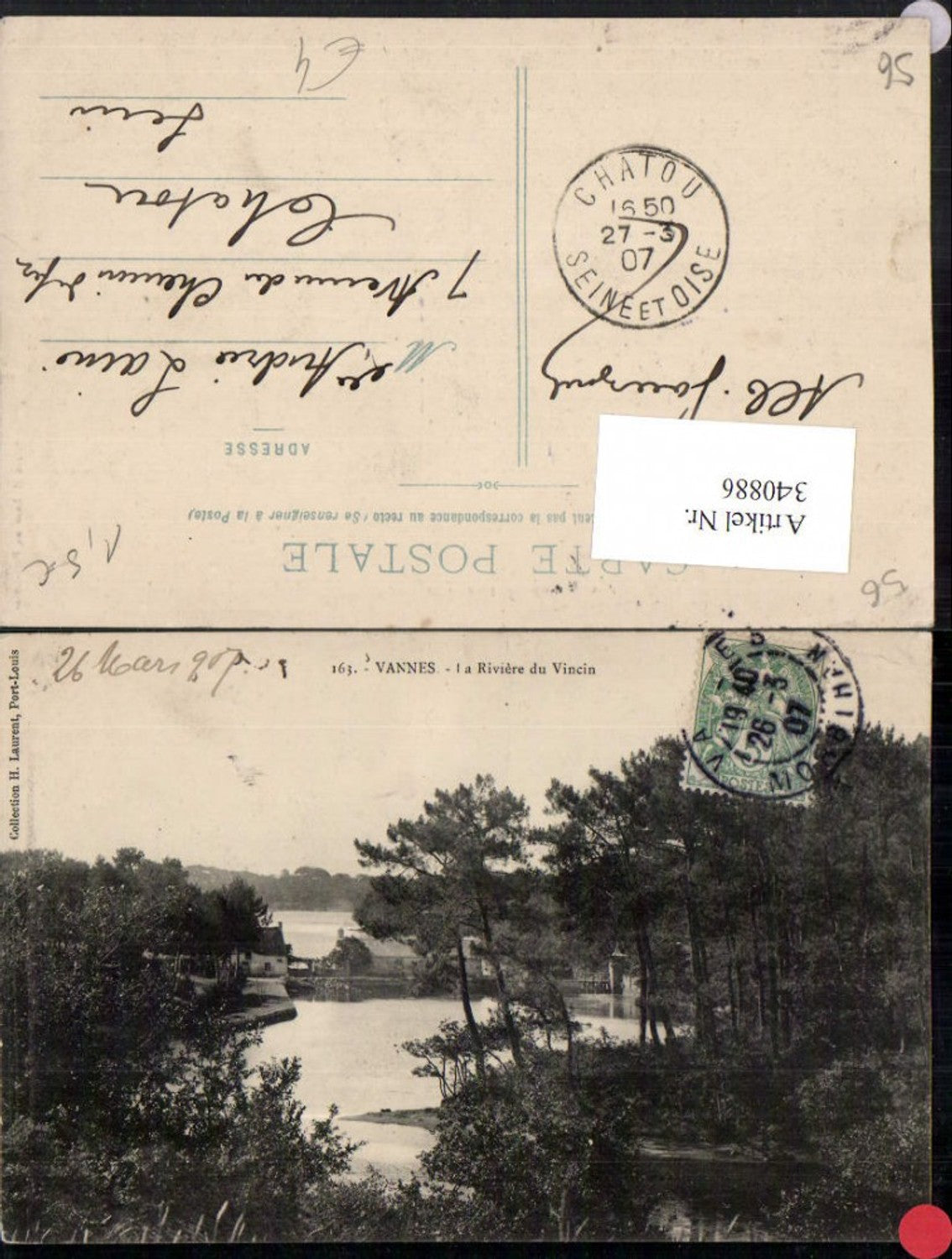 340886,Bretagne Morbihan Vannes La Riviere du Vincin