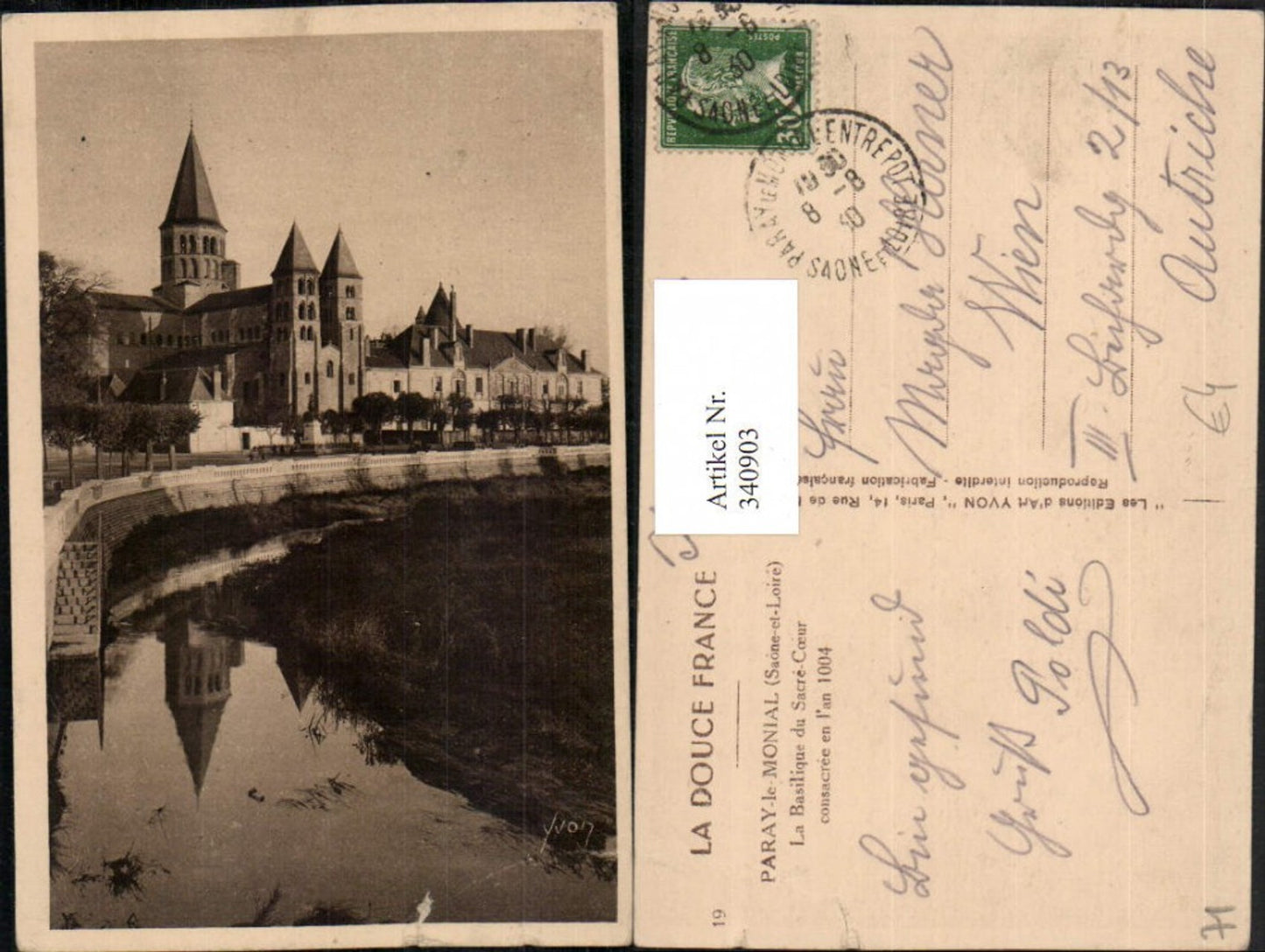 340903,Burgund Saone-et-Loire Paray-le-Monial La Basilique du Sacre-Coeur Kirche