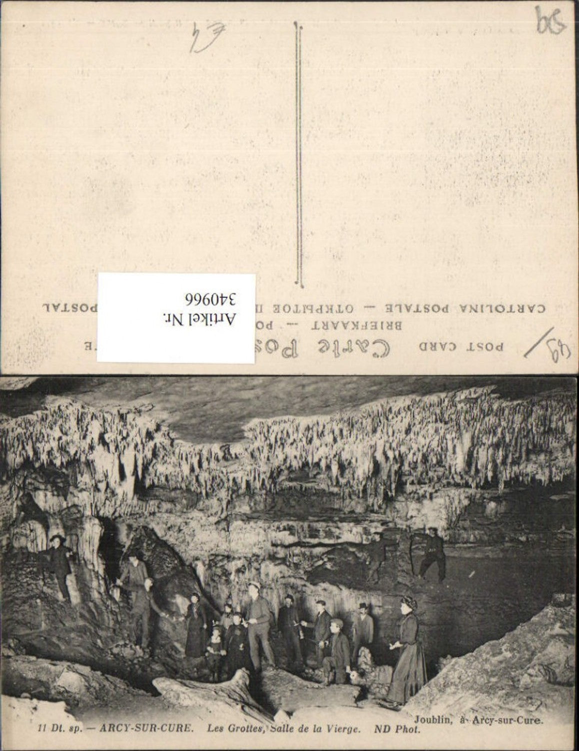 340966,Burgund Yonne Arcy-sur-Cure Les Grottes Salle de la Vierge Grotte