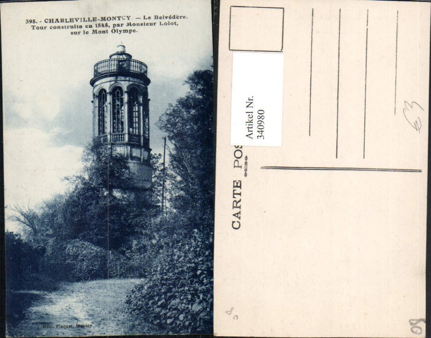 340980,Champagne-Ardenne Ardennes Charleville-Montcy Le Belvedere Tour Turm