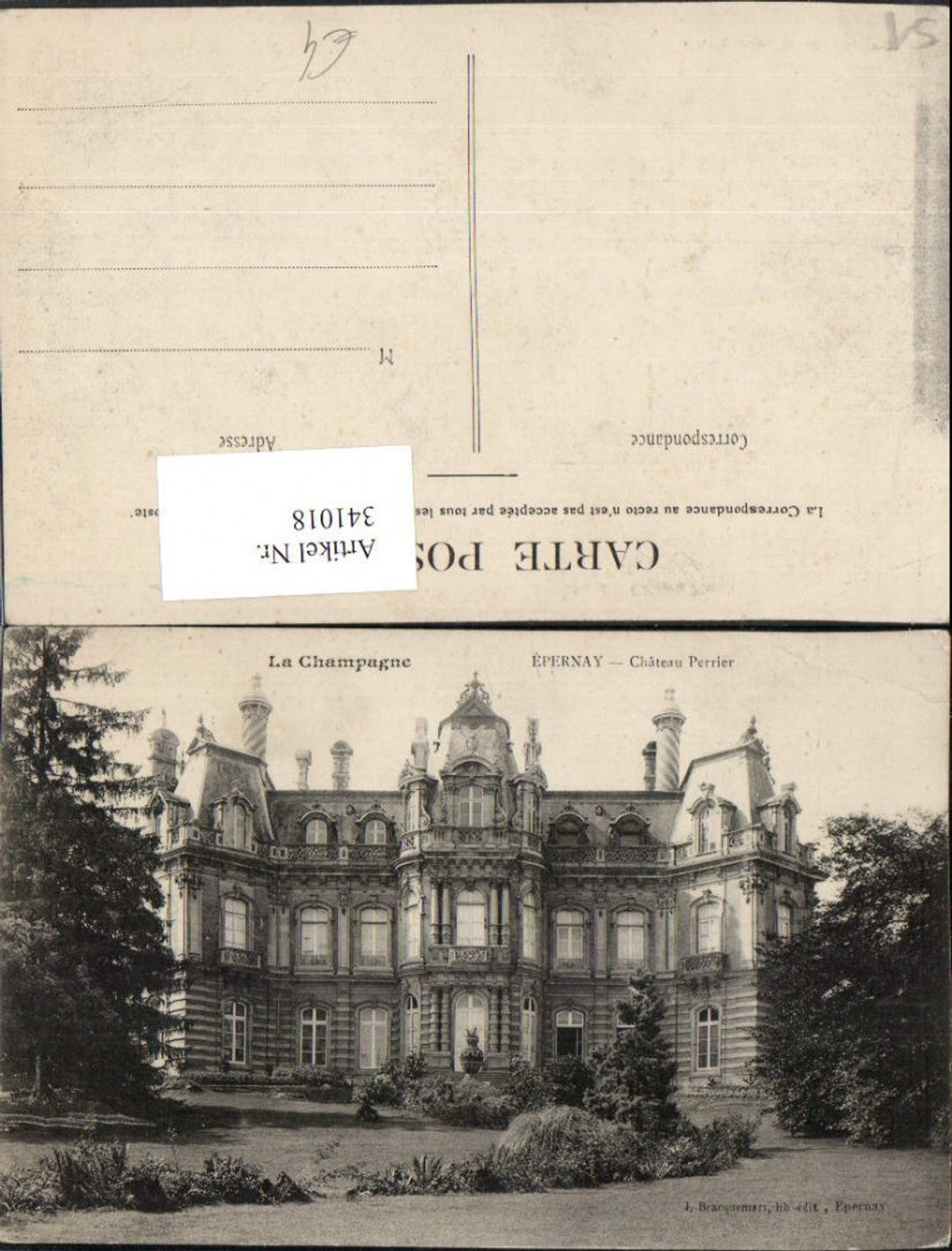 341018,Champagne-Ardenne Marne Epernay Chateau Perrier Schloss
