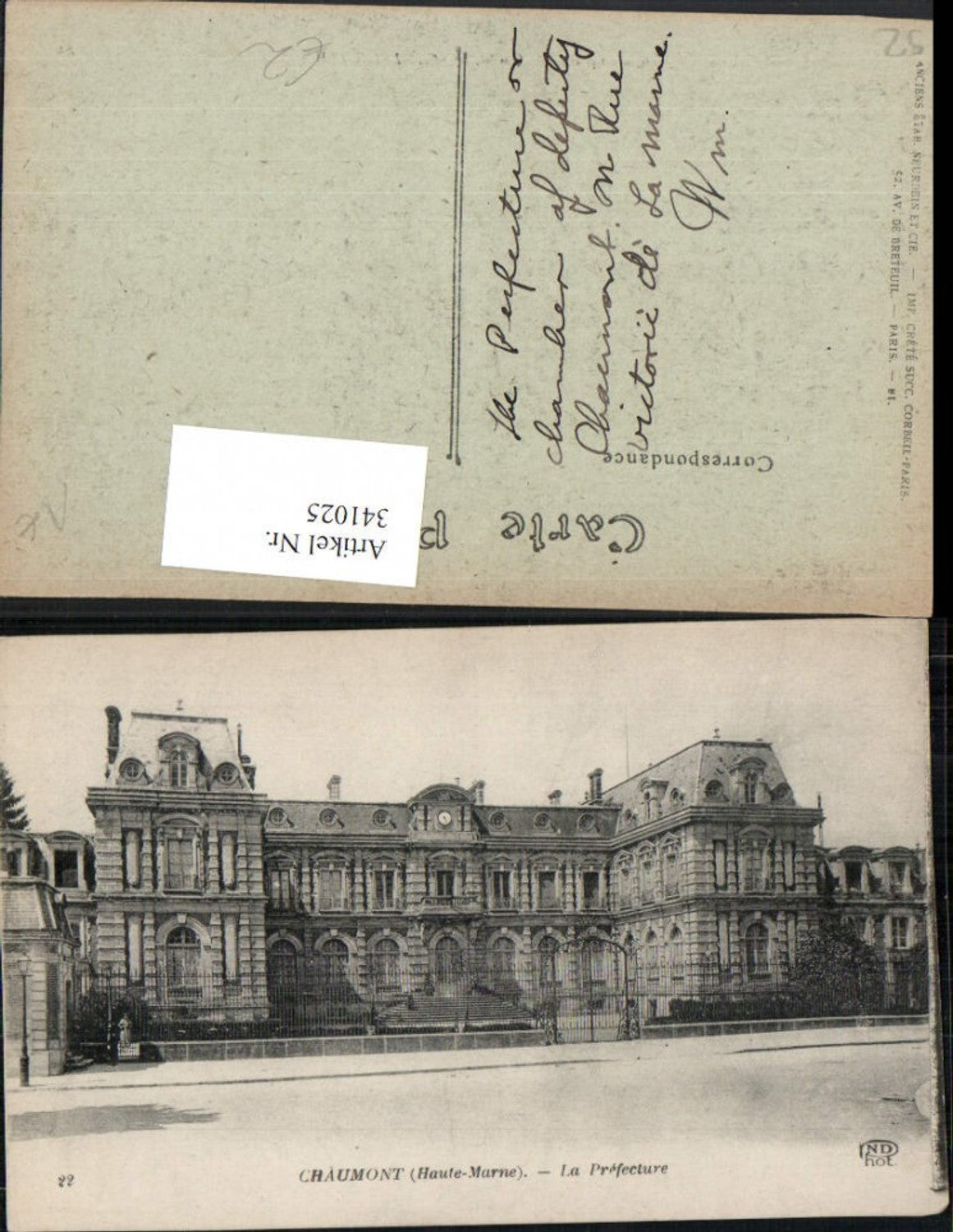 341025,Champagne-Ardenne Haute-Marne Chaumont La Prefecutre Gebäude
