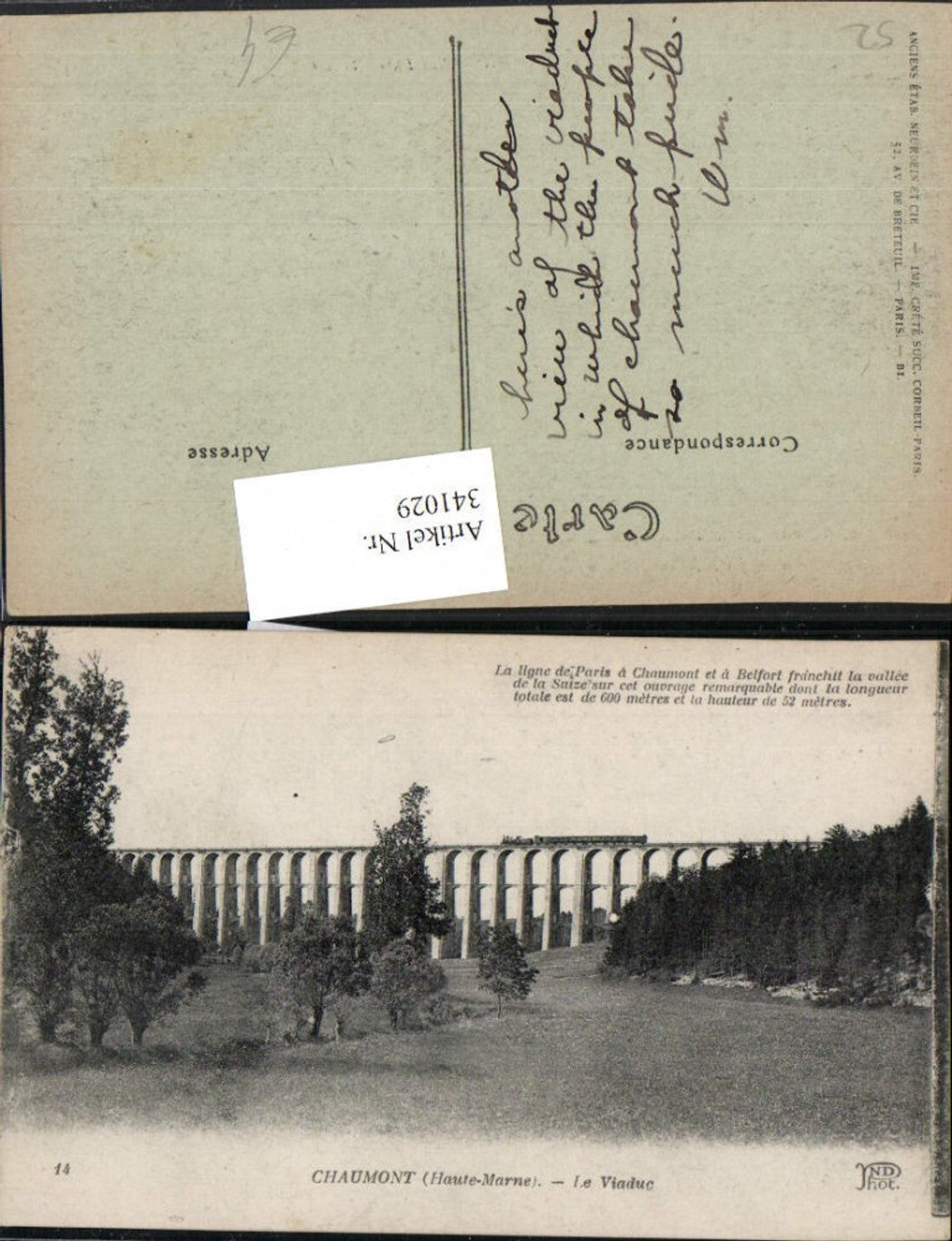 341029,Champagne-Ardenne Haute-Marne Chaumont Le Viaduc Viadukt Brücke