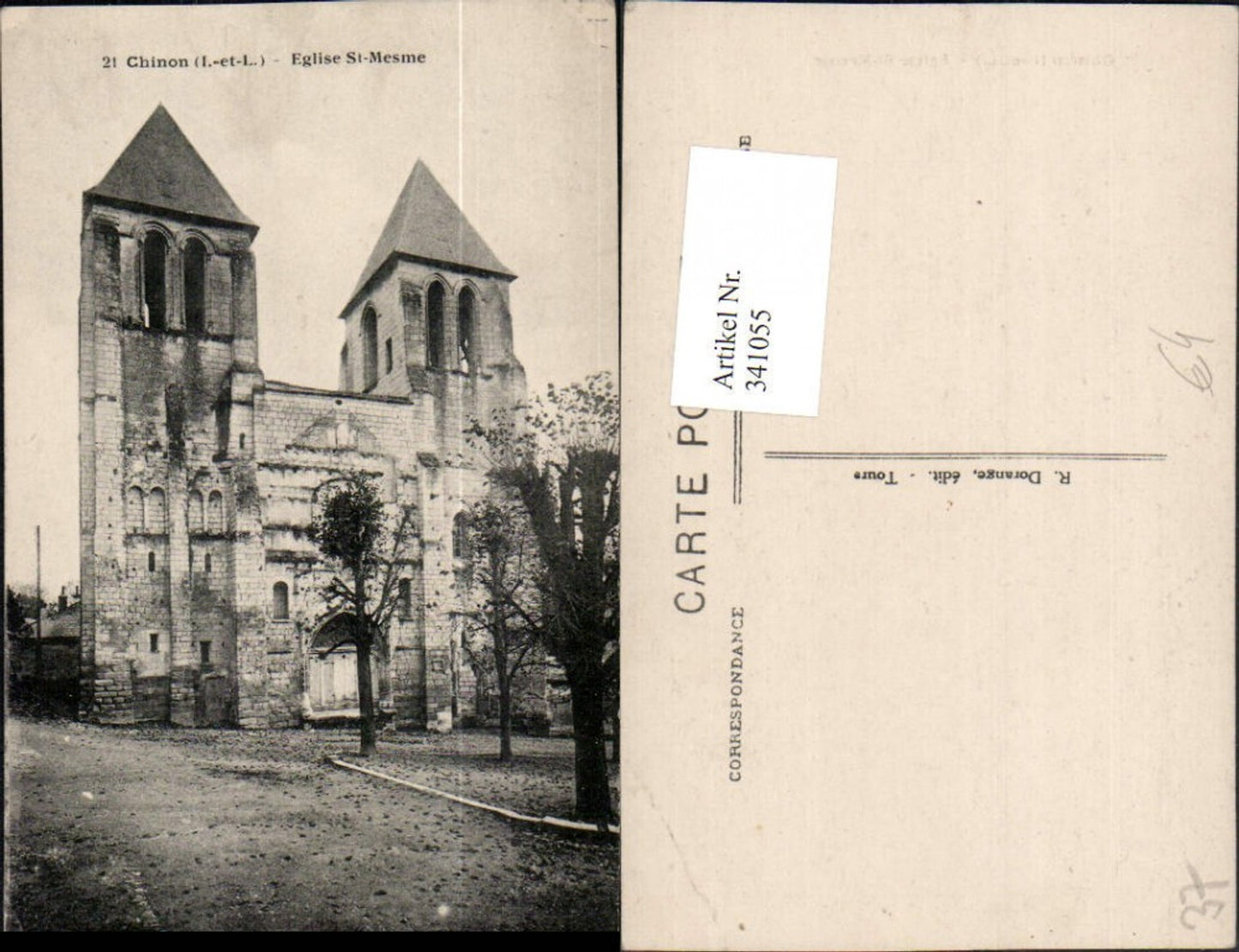 341055,Centre Indre-et-Loire Chinon Eglise St-Mesme Kirche