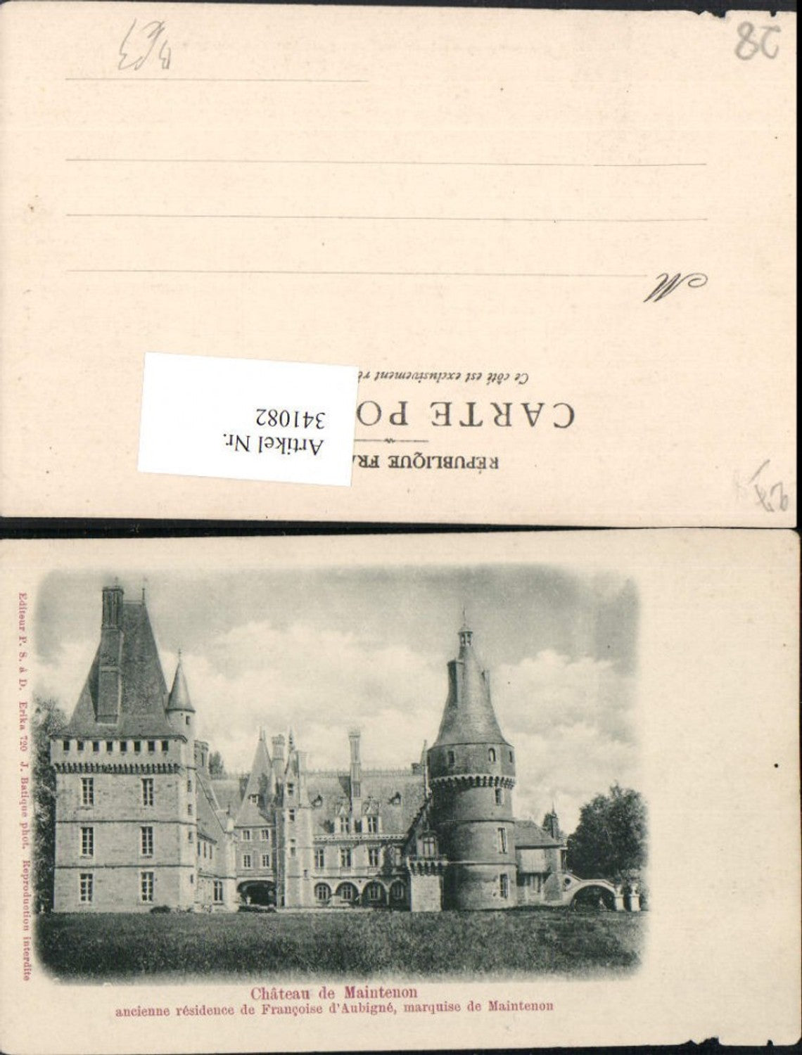 341082,Centre Eure-et-Loir Chateau de Maintenon Castle