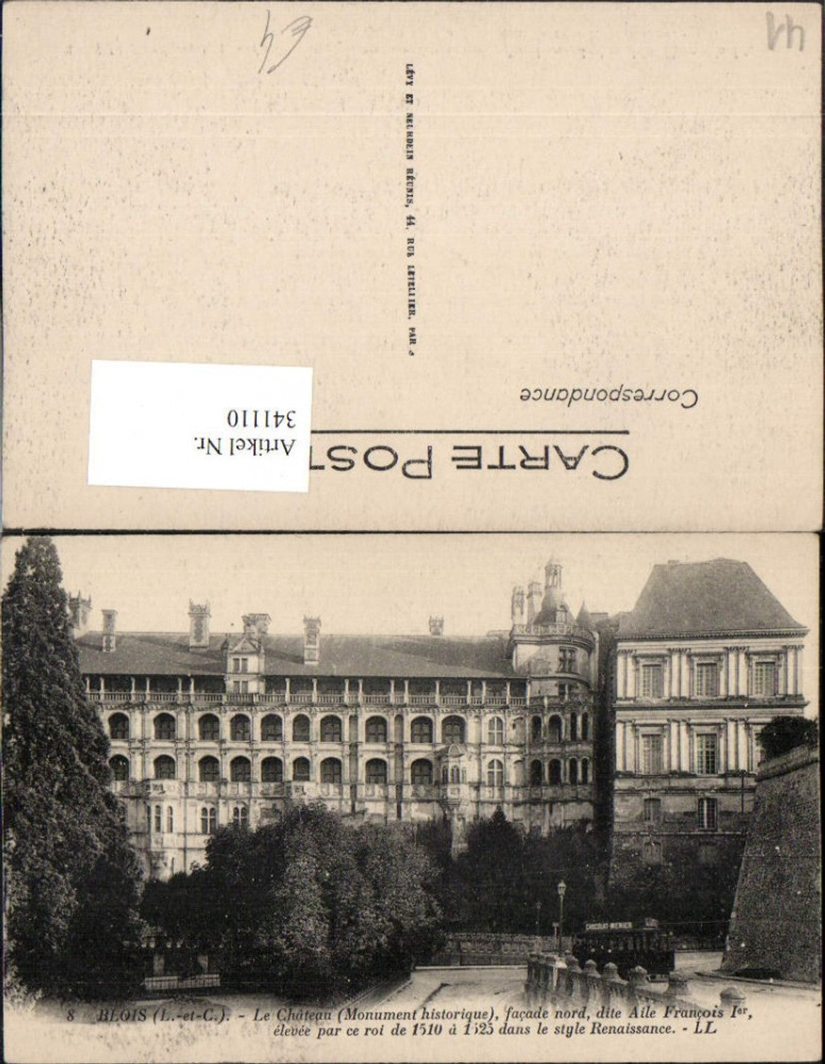 341110,Centre Loire-et-Cher Blois Le Chateau Schloss