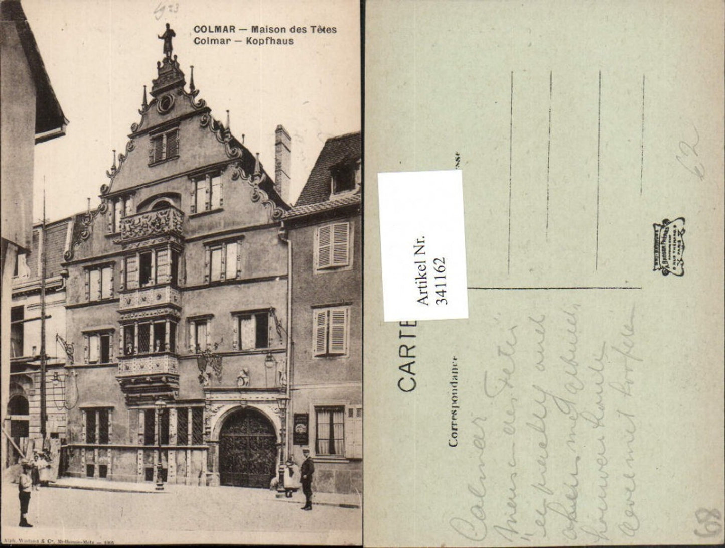 341162,Elsass Haut-Rhin Colmar Maison des Tetes Kopfhaus Gebäude