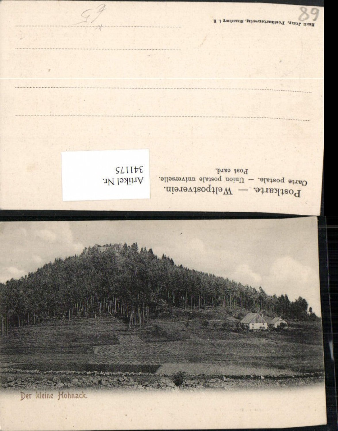 341175,Elsass Haut-Rhin Der kleine Hohnack b. Labaroche