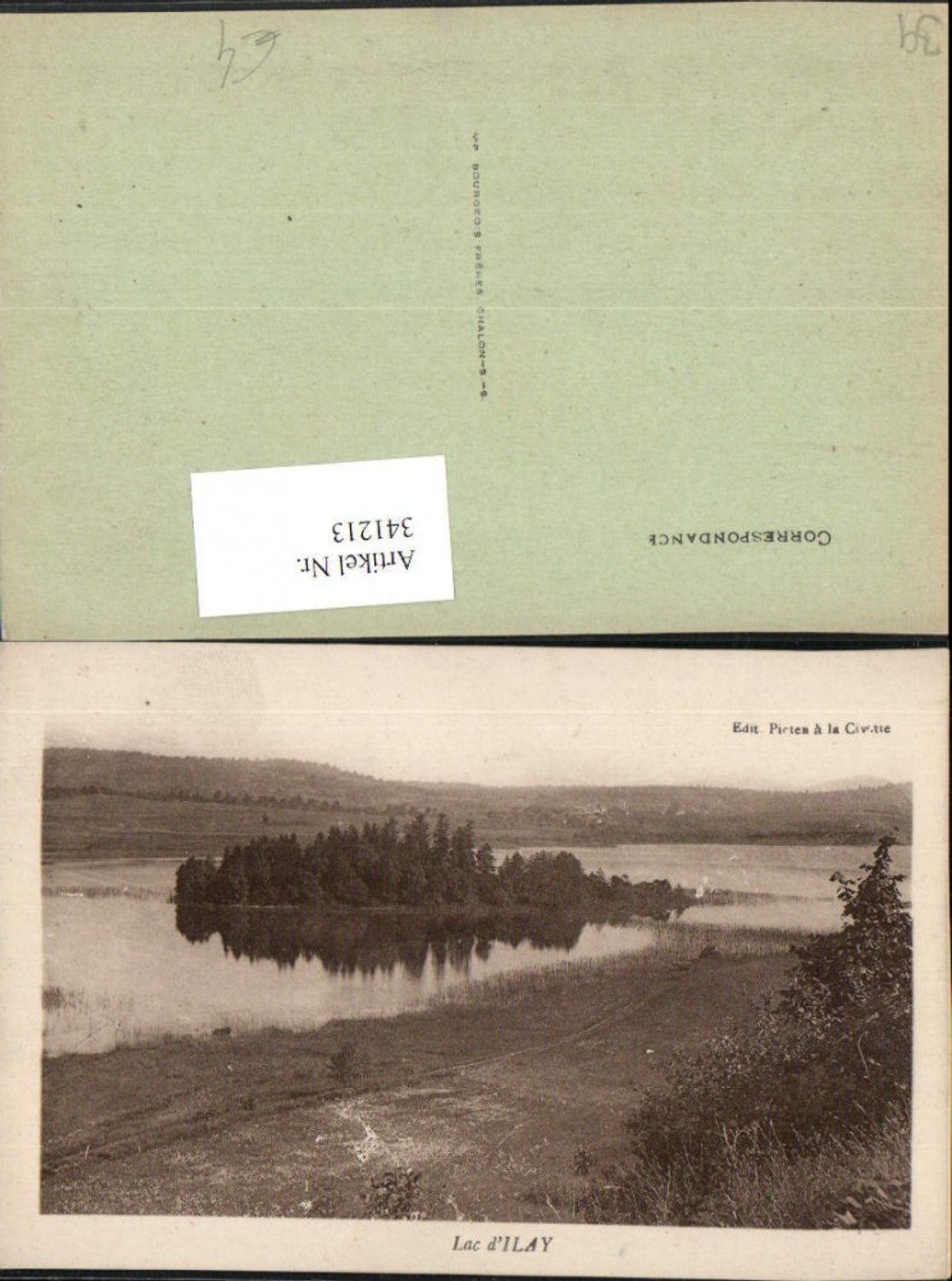 341213,Franche-Comte Jura Lac d'Ilay See b. Champagnole