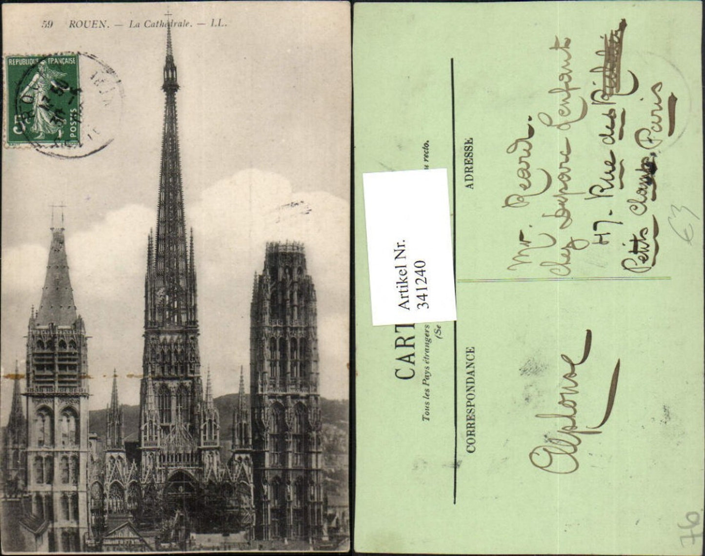 341240,Haute-Normandie Seine-Maritime Rouen La Cathedrale Kirche