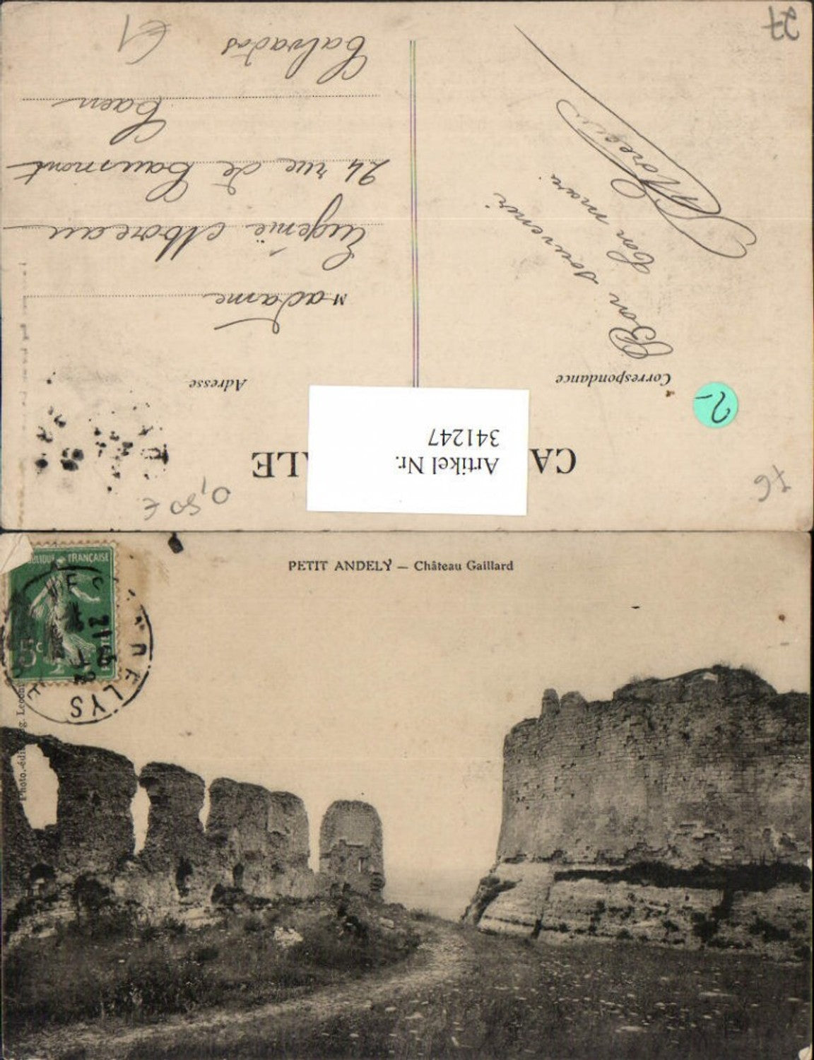 341247,Haute-Normandie Eure Petit Andely Chateau Gaillard Schlossruine