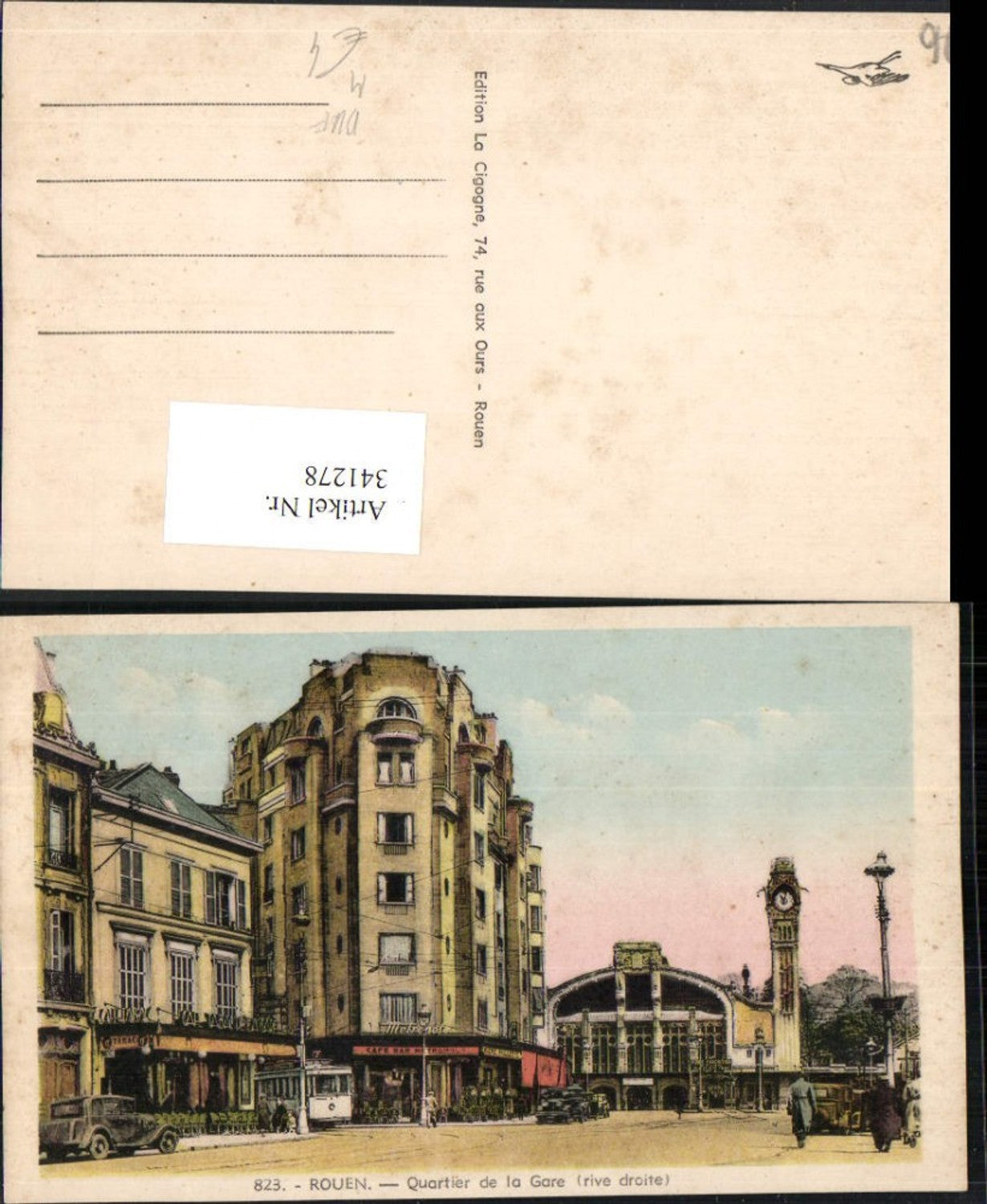 341278,Haute-Normandie Seine-Maritime Rouen Quartier de la Gare Bahnhof Straßenansicht