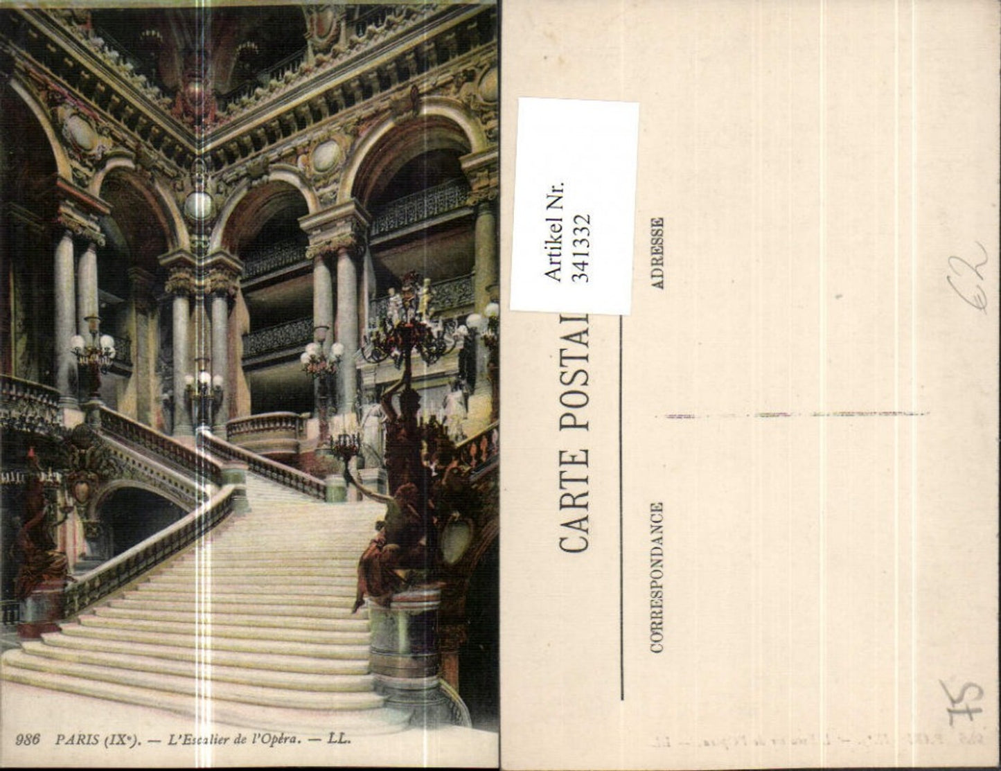 341332,Ile-de-France Paris L'Escalier de l'Opera Oper Treppenhaus