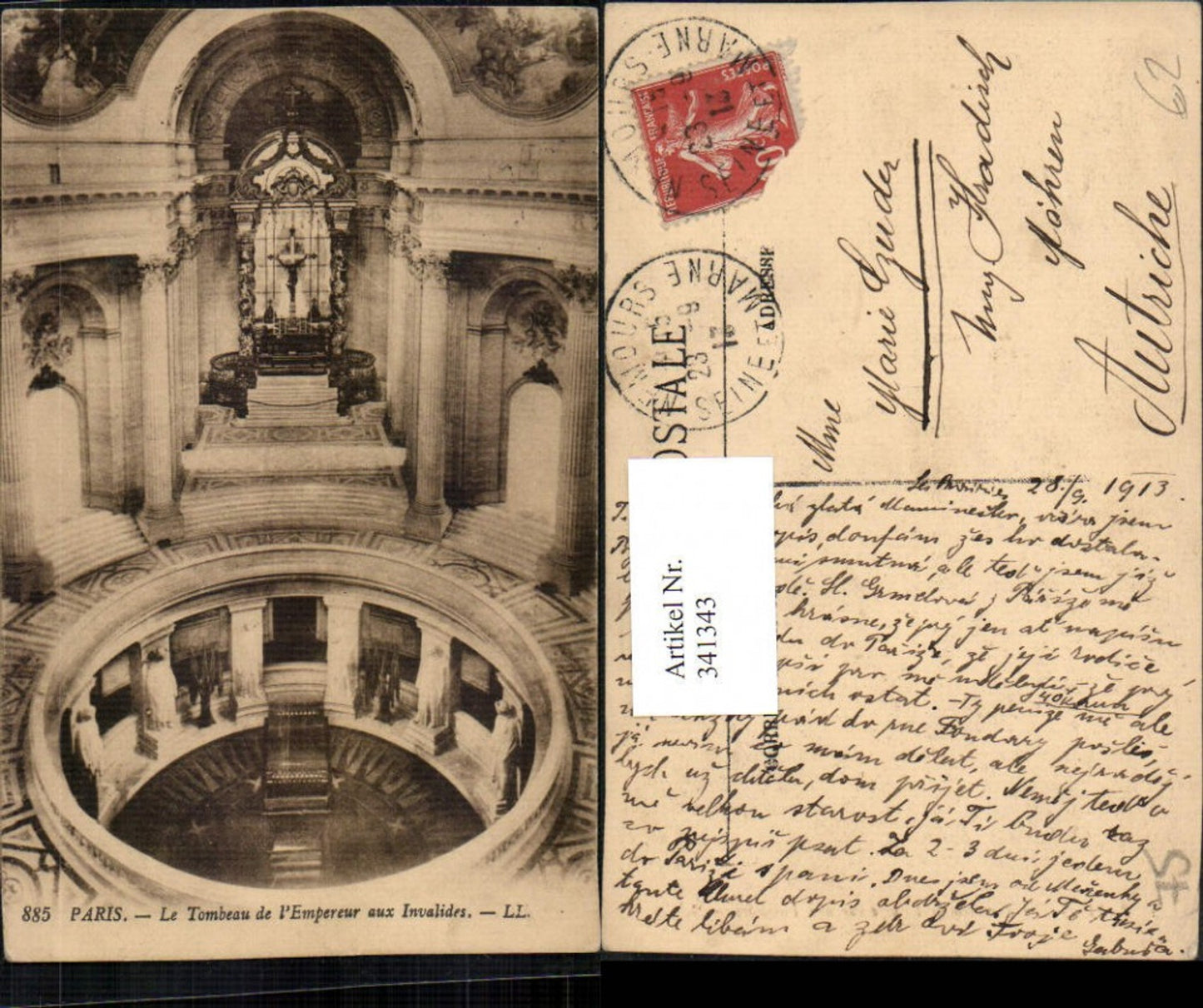 341343,Ile-de-France Paris Le Tombeau de l'Empereuer aux Invalides Grabmal