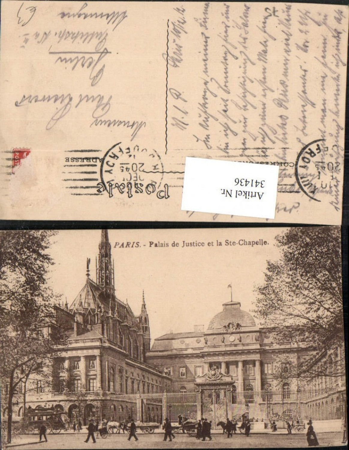 341436,Ile-de-France Paris Palis de Justice et la Ste-Chapelle Justizpalast