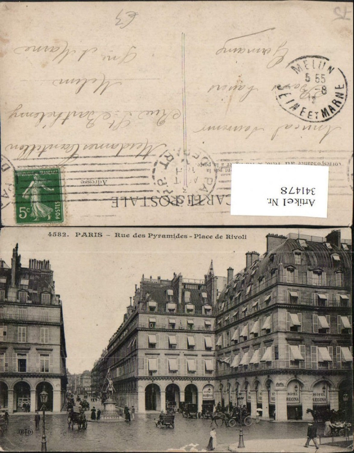 341478,Ile-de-France Paris Rue des Pyramides Place de Rivoli Straßenansicht