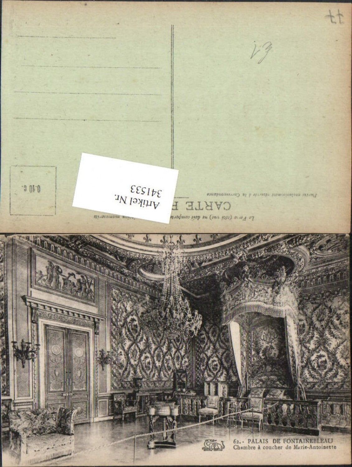 341533,Ile-de-France Seine-et-Marne Palais de Fontainebleau Chambre a coucher de Marie-Antoinette