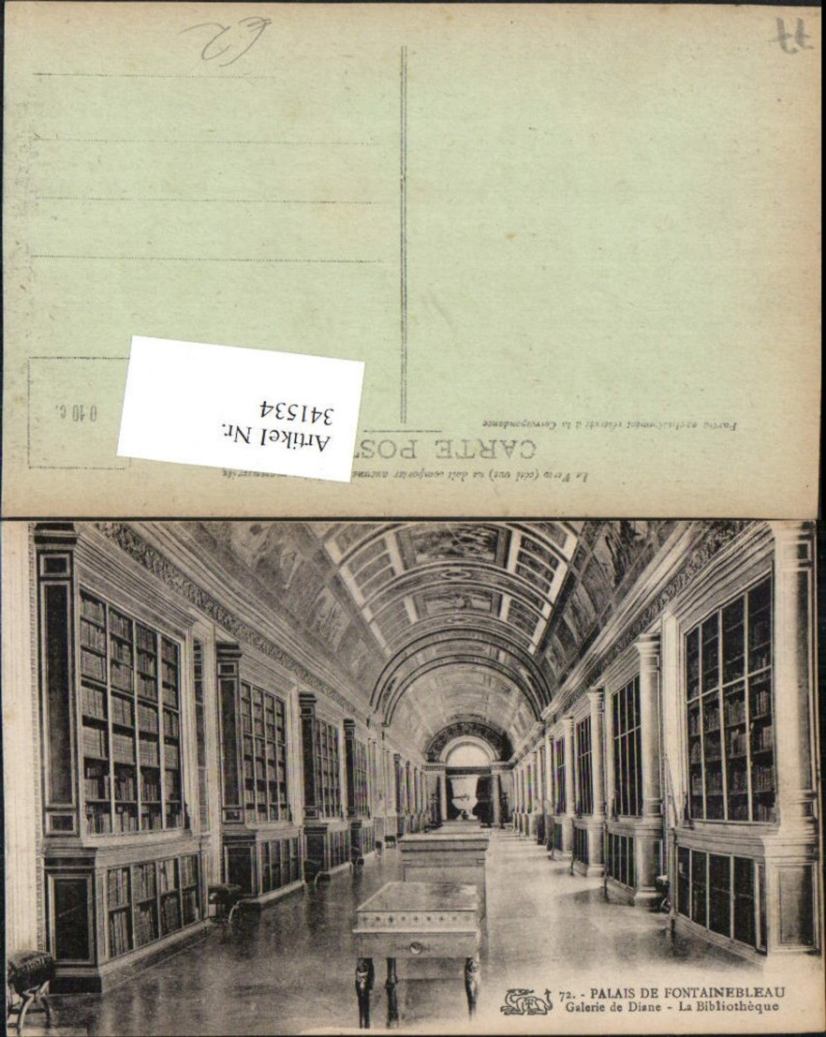 341534,Ile-de-France Seine-et-Marne Palais de Fontainebleau Galerie de Diane Bibliotheque