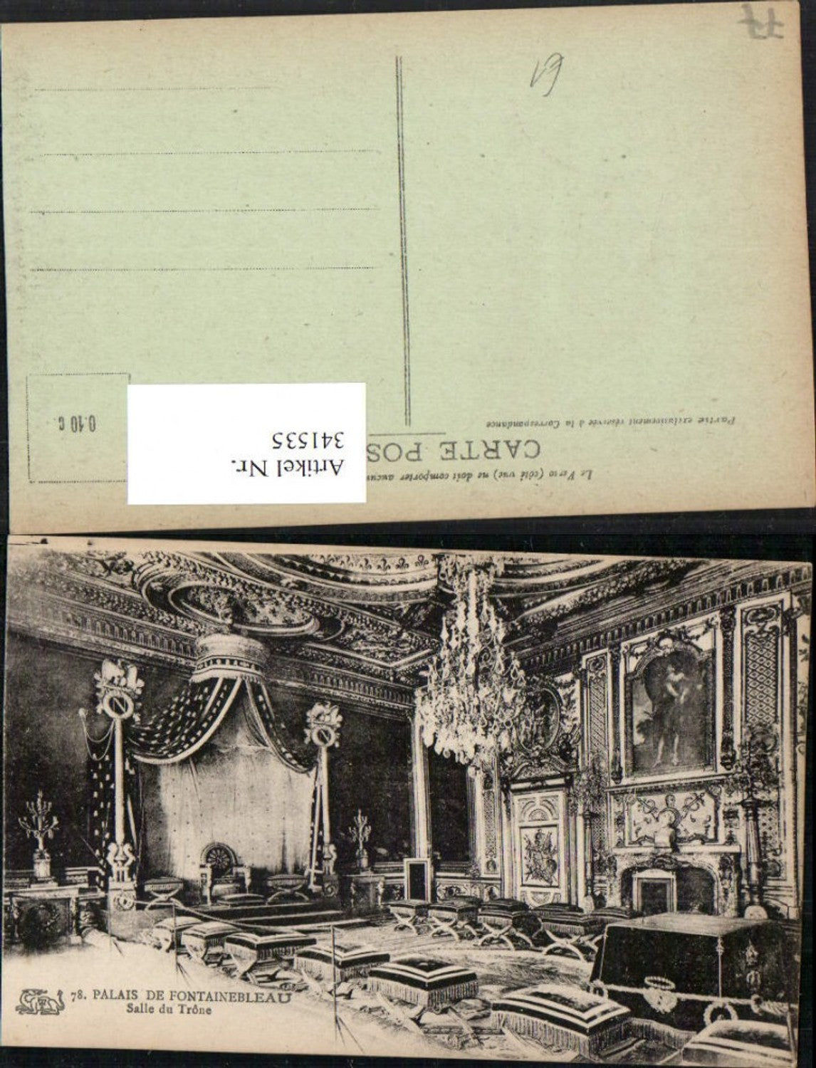 341535,Ile-de-France Seine-et-Marne Palais de Fontainebleau Salle du Trone Throne Room