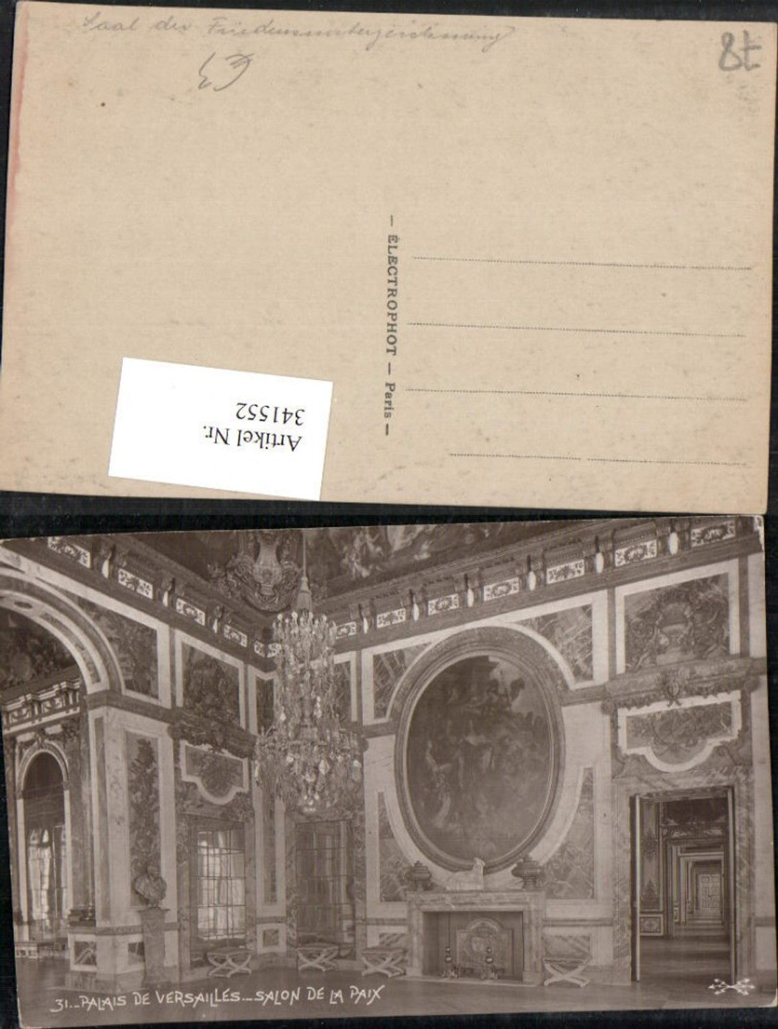 341552,Ile-de-France Yvelines Palais de Versailles Salon de la Paix Interieur