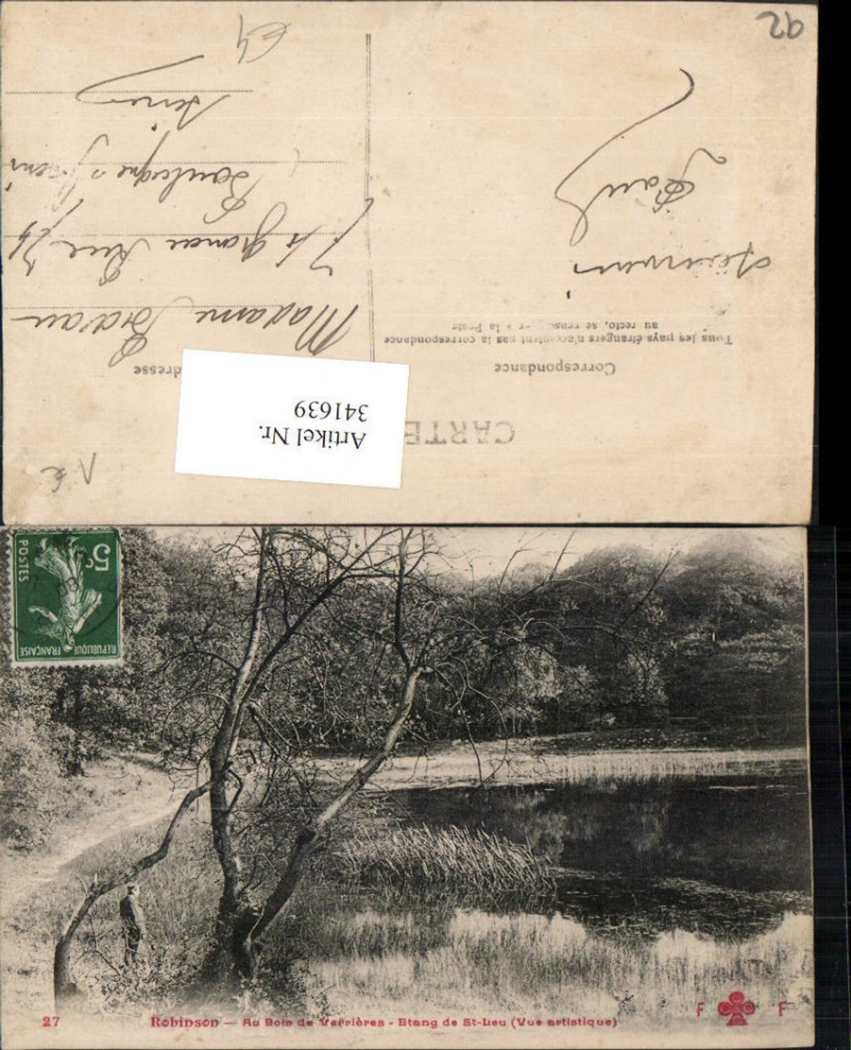 341639,Ile-de-France Hauts-de-Seine Robinson Bois de Verrieres Etang de St-Leu Teich