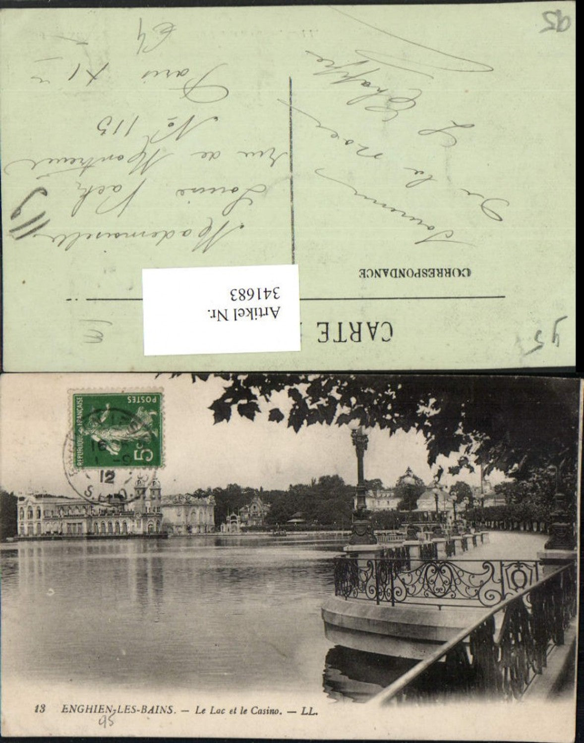 341683,Ile-de-France Val-Oise Enghien-les-Bains Le Lac et le Casino See