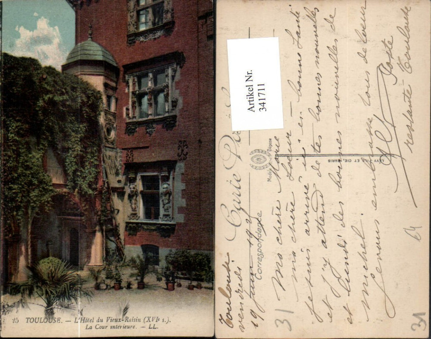 341711,Midi-Pyrenees Haute-Garonne Toulouse L'Hotel du Vieux-Raisin La Cour Hof