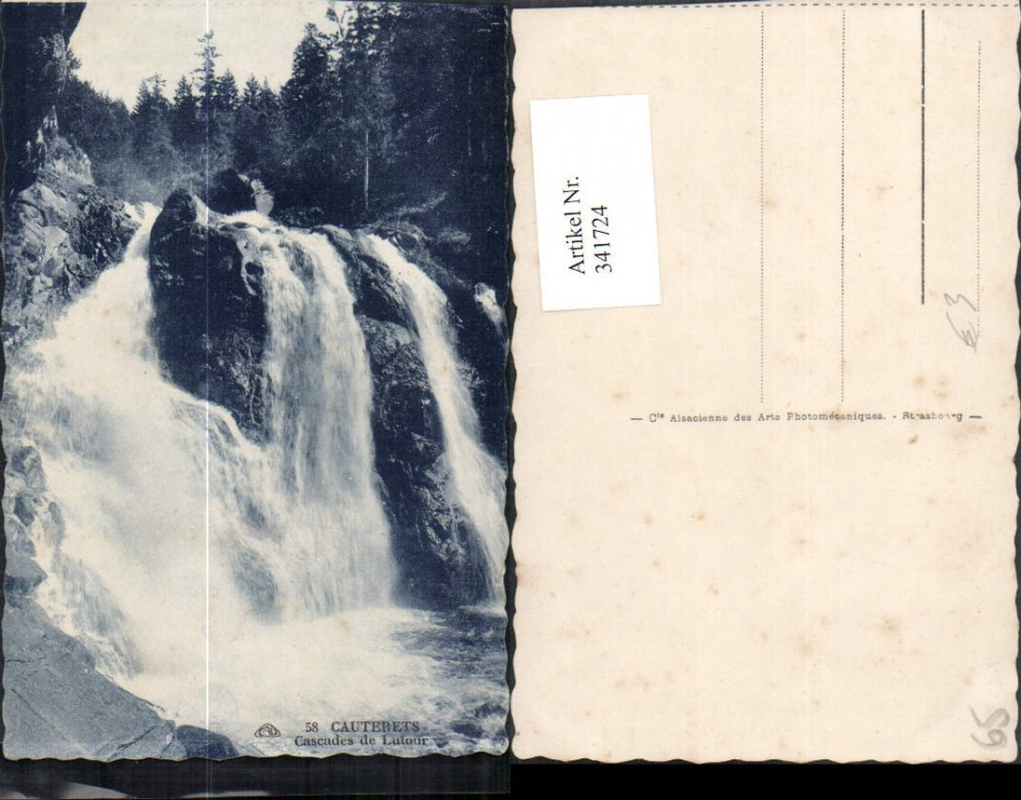 341724,Midi-Pyrenees Hautes-Pyrenees Cauterets Cascades de Lutour Wasserfall