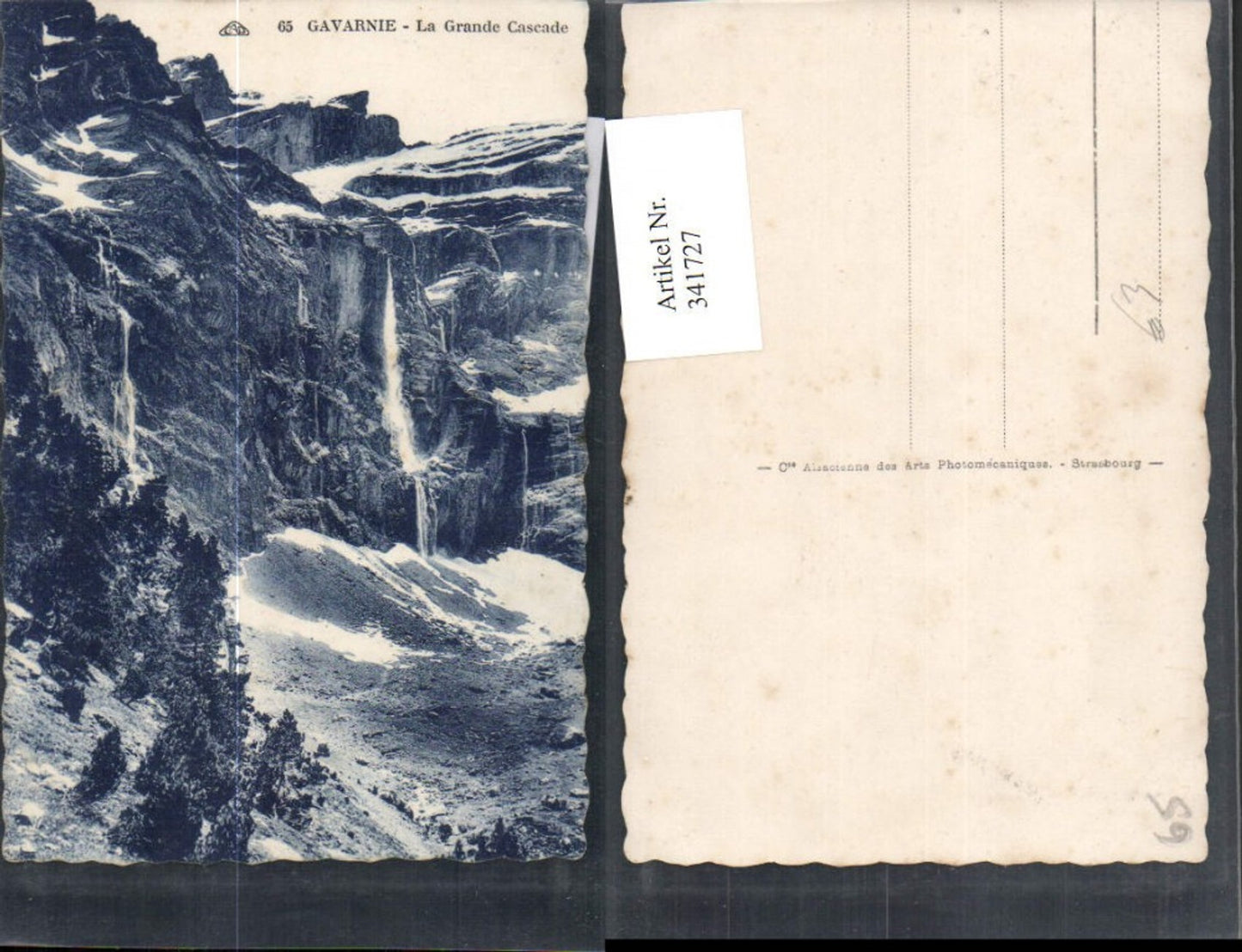 341727,Midi-Pyrenees Hautes-Pyrenees Gavarnie La Grande Cascade Wasserfall