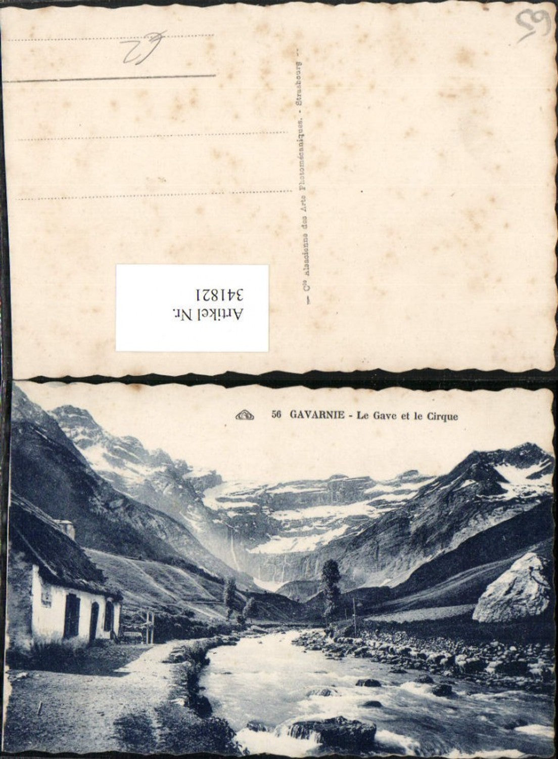 341821,Midi-Pyrenees Hautes-Pyrenees Gavarnie Le Gave et le Cirque Bergkulisse