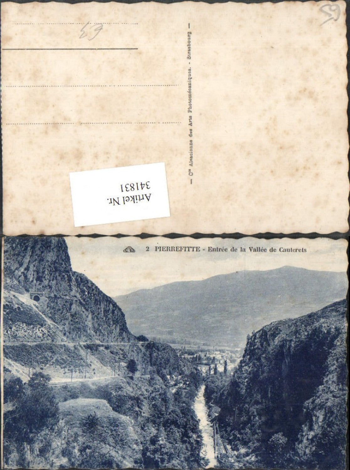 341831,Midi-Pyrenees Hautes-Pyrenees Pierrefitte Entree de la Vallee de Cauterets