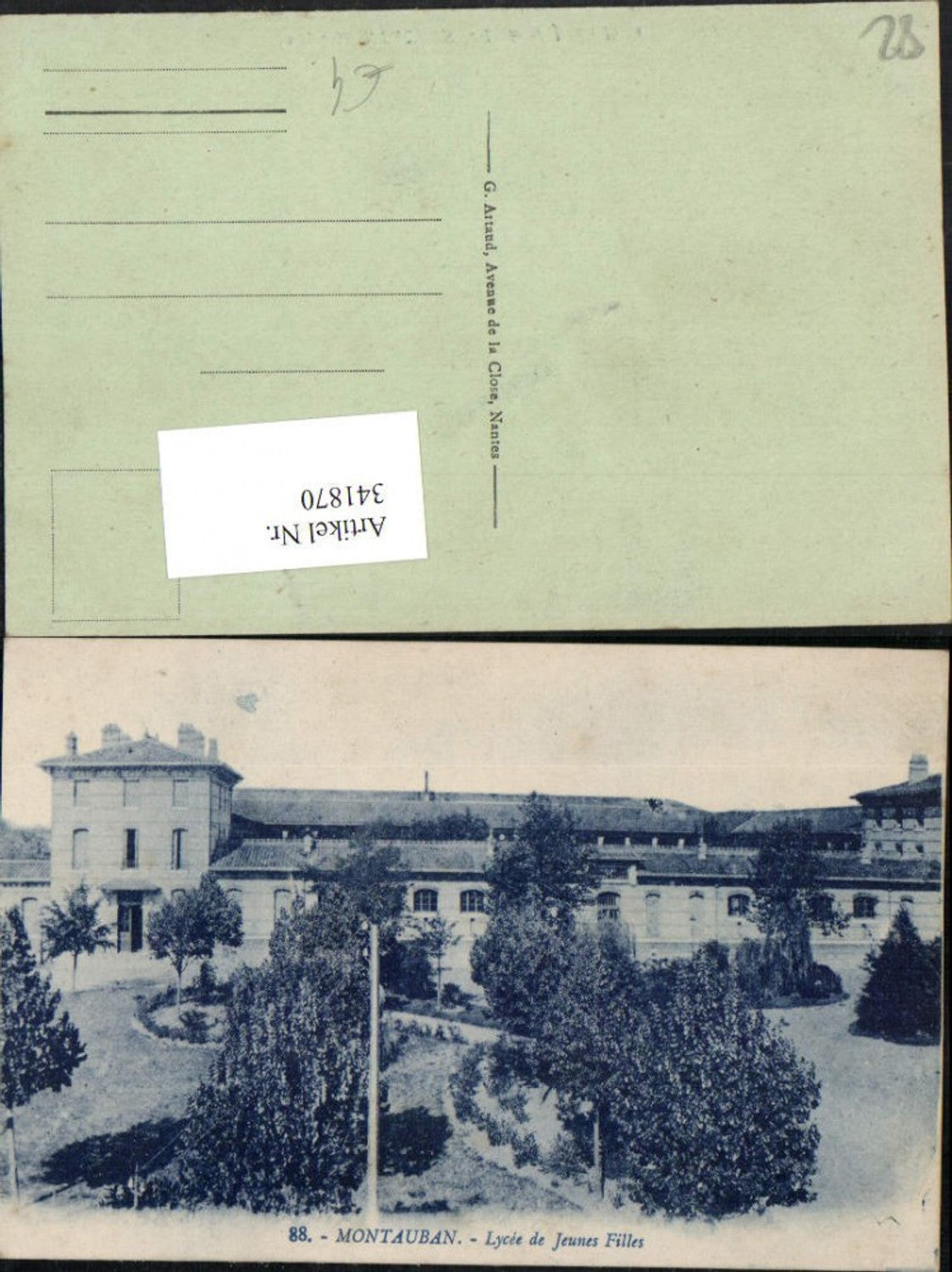 341870,Midi-Pyrenees Tarn-et-Garonne Montauban Lycee de Jeunes Filles Gebäude