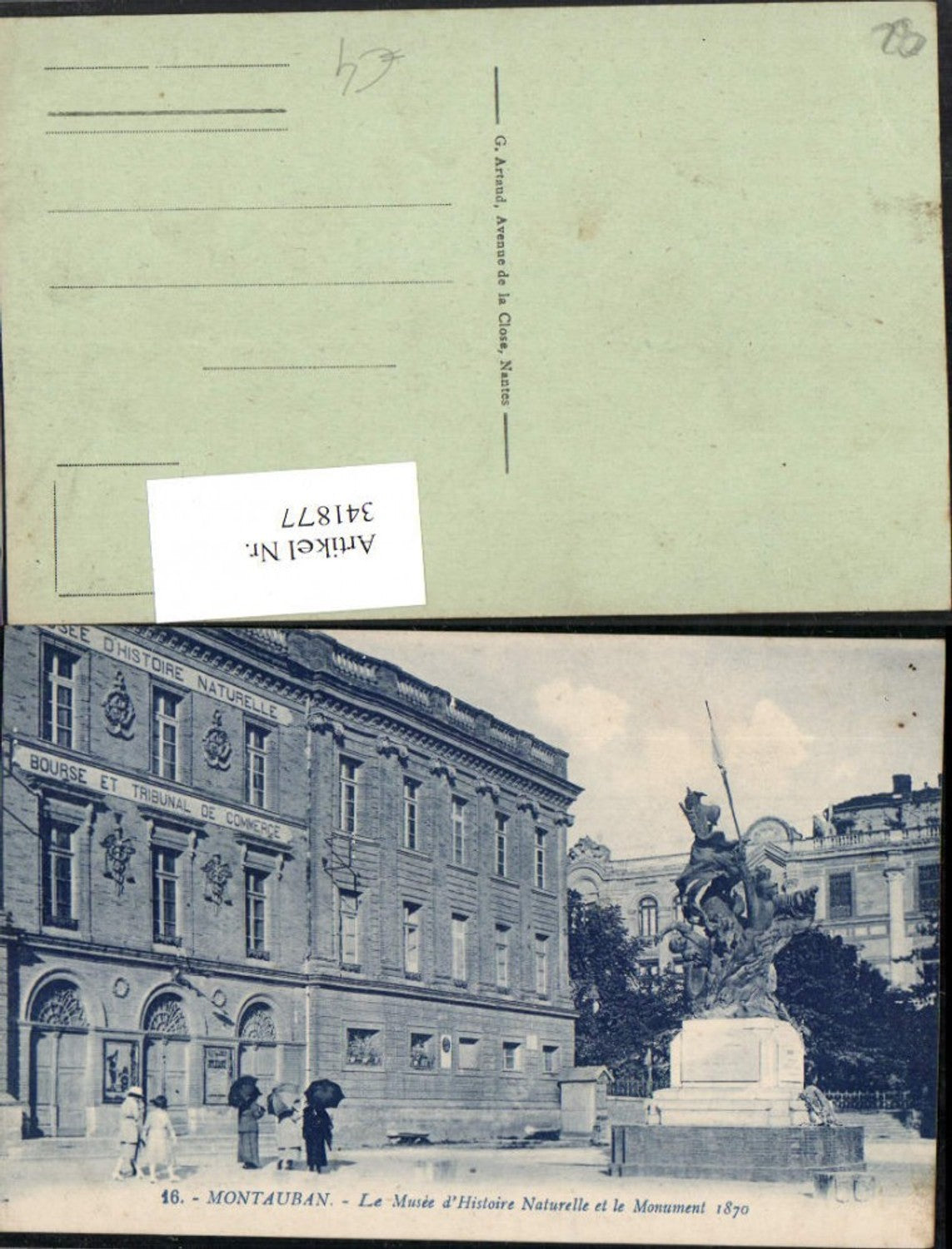 341877,Midi-Pyrenees Tarn-et-Garonne Montauban Le Musee Histoire Naturelle et le Monument
