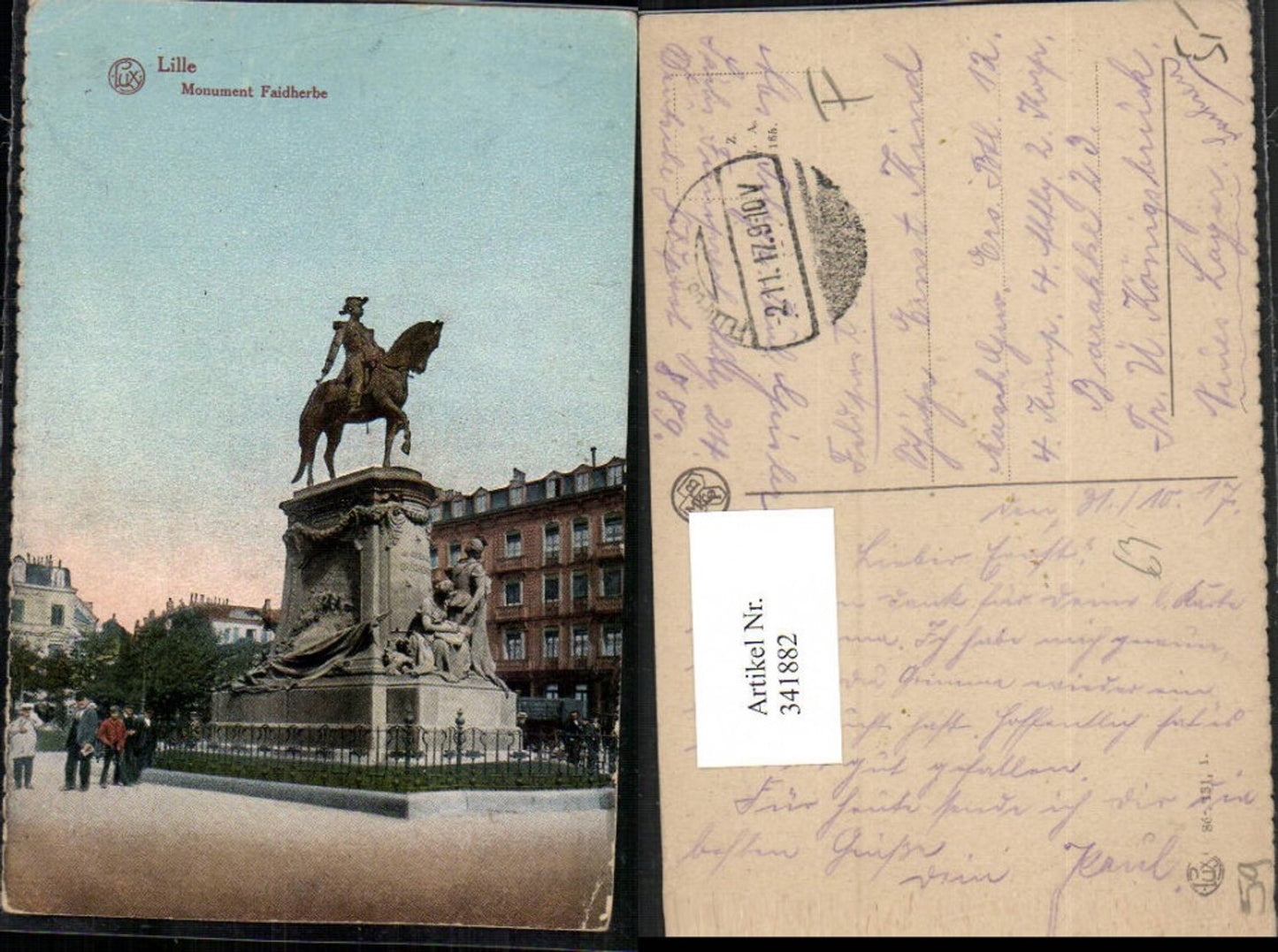341882,Nord-Pas-de-Calais Nord Lille Monument Faidherbe