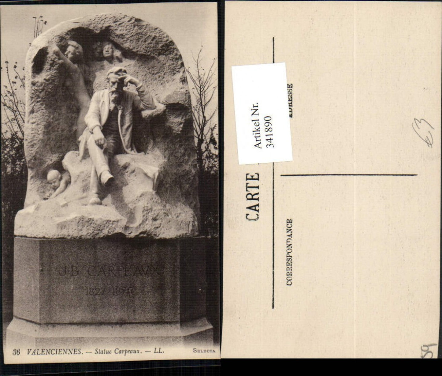 341890,Nord-Pas-de-Calais Nord Valenciennes Statue Carpeaux