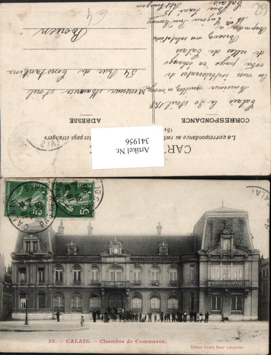 341956,Nord-Pas-de-Calais Pas-de-Calais Calais Chambre de Commerce Gebäude