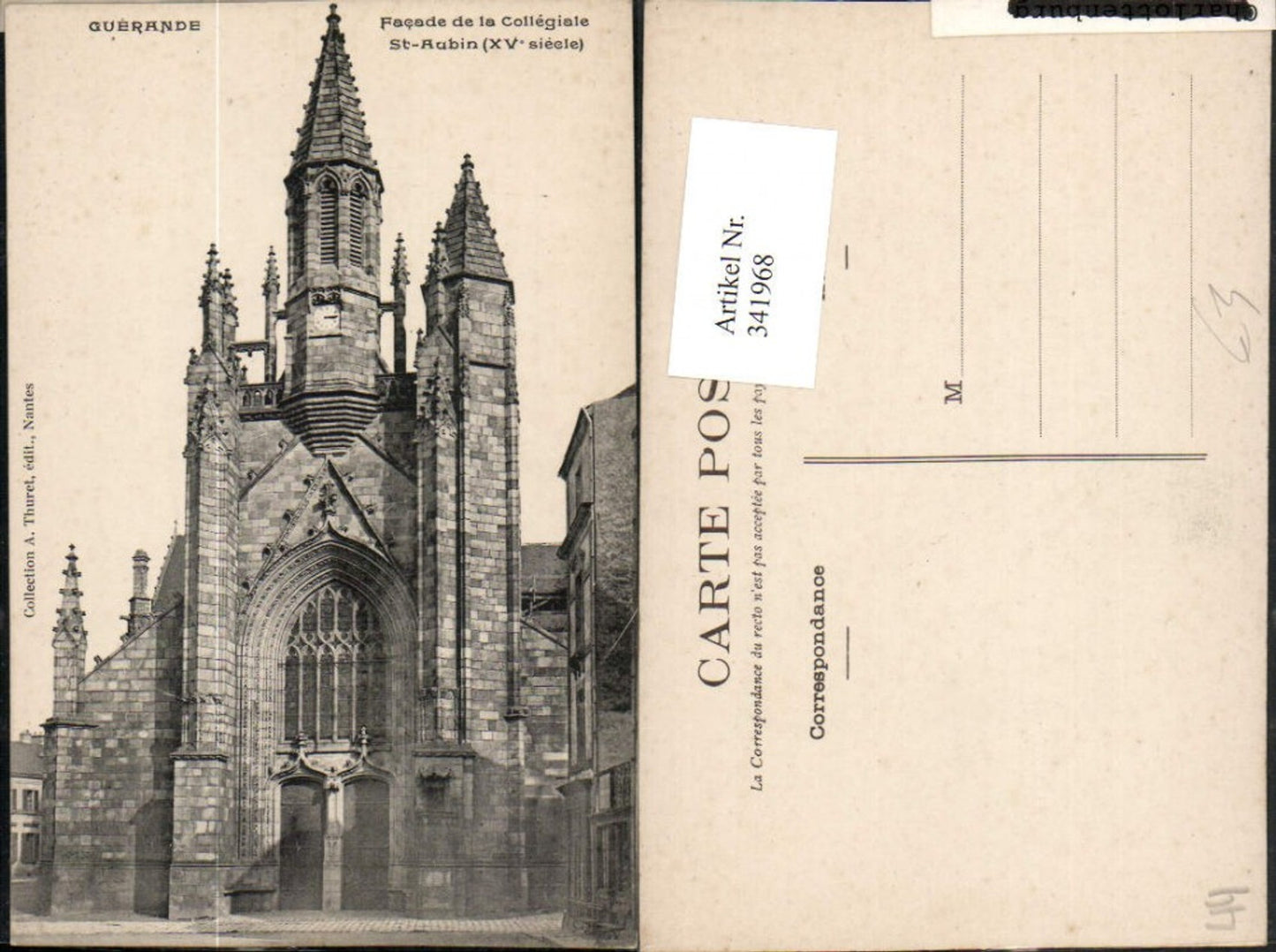 341968,Pays de la Loire Loire-Atlantique Guerande Collegiale St-Aubin Stiftskirche