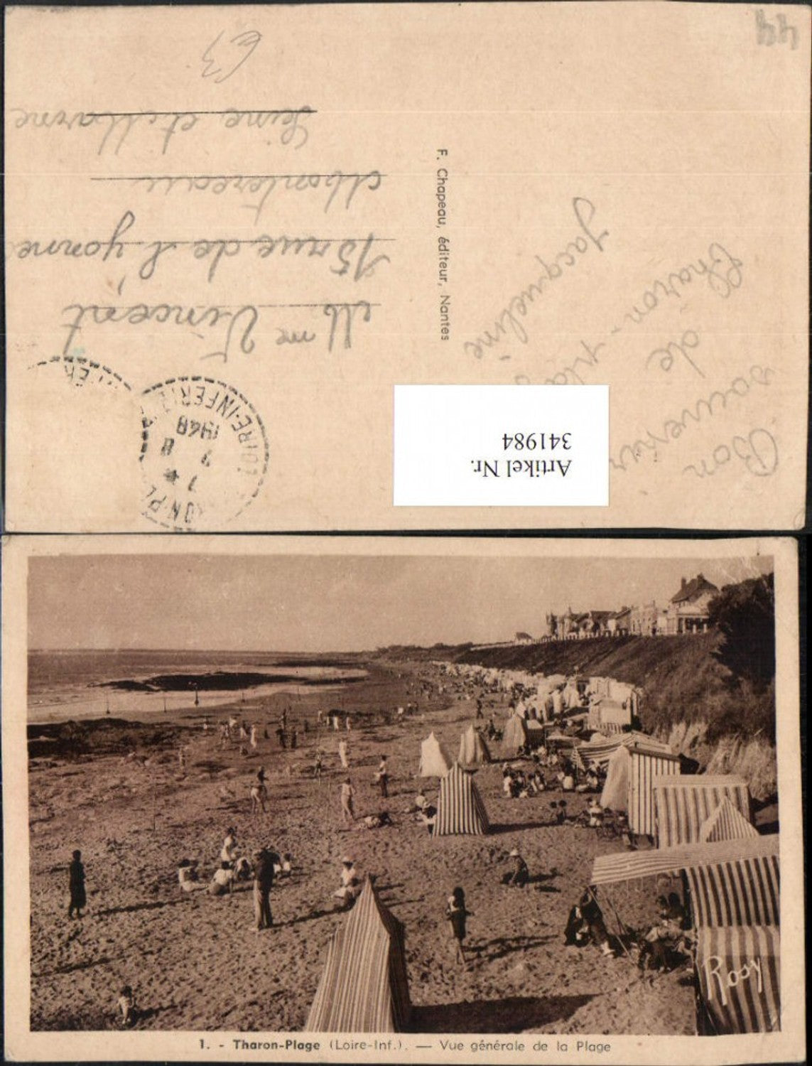 341984,Pays de la Loire Loire-Atlantique Tharon-Plage Plage Strand Strandleben