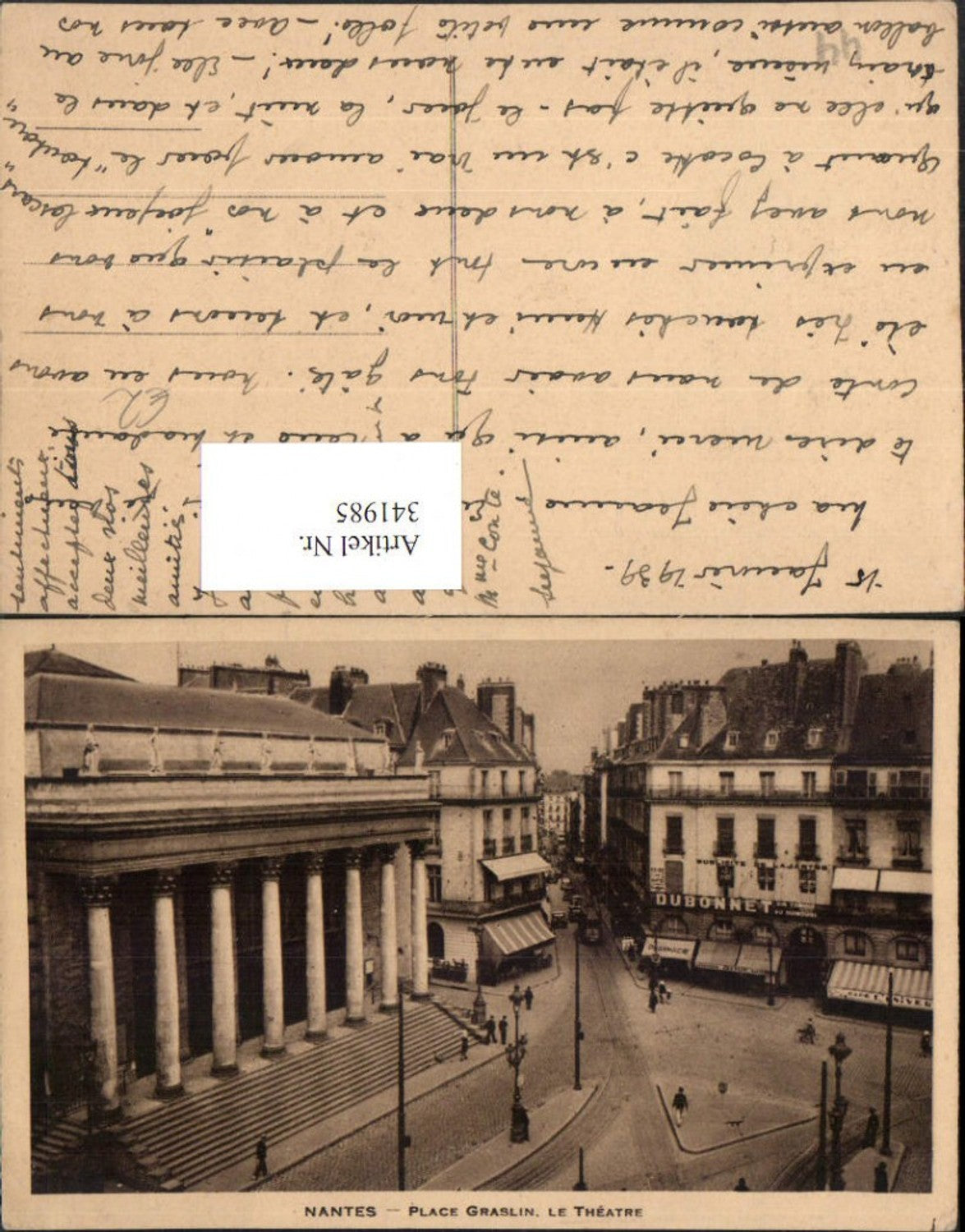 341985,Pays de la Loire Loire-Atlantique Nantes Place Graslin Le Theatre Theater