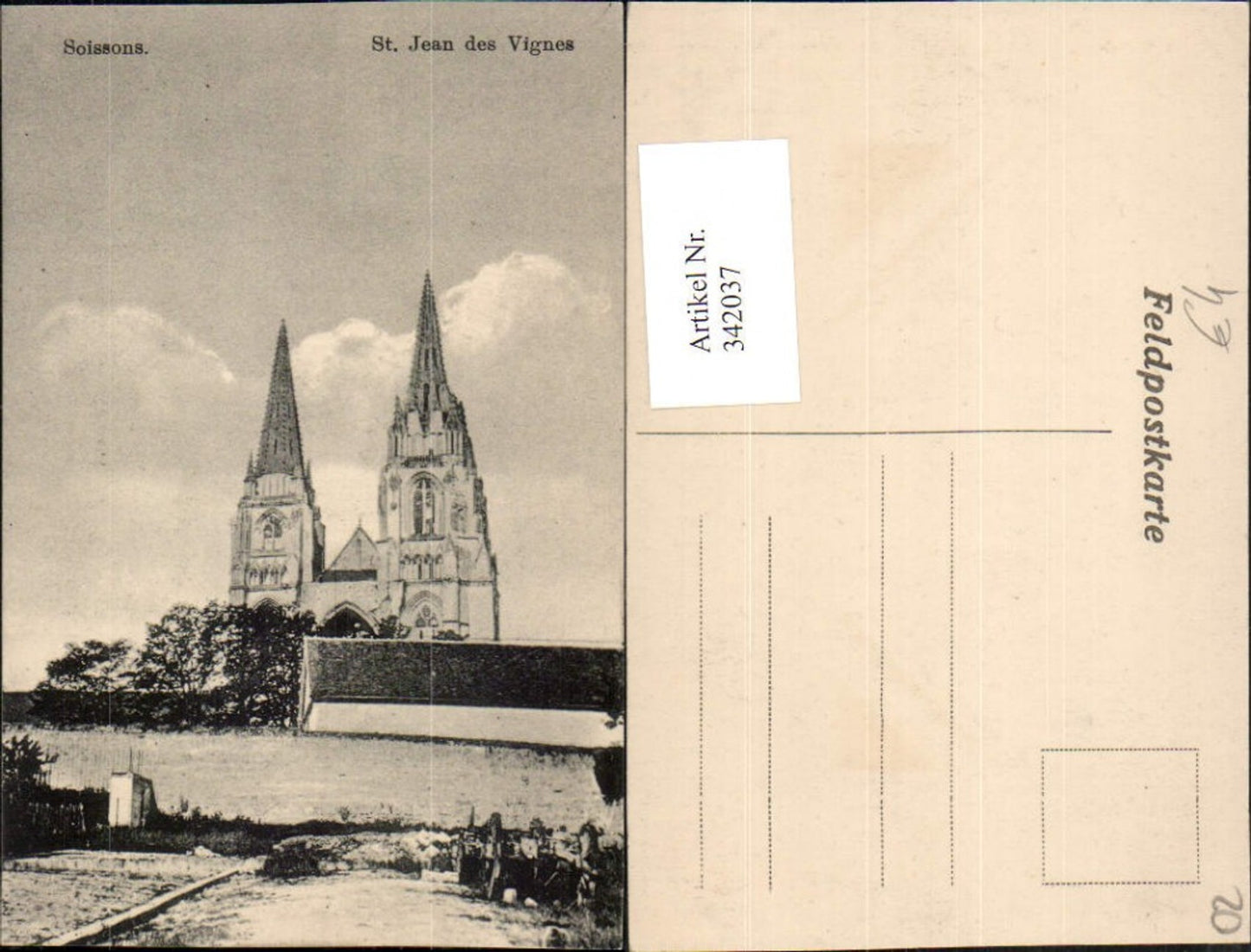 342037,Picardie Aisne Soissons St. Jean des Vignes Kirche
