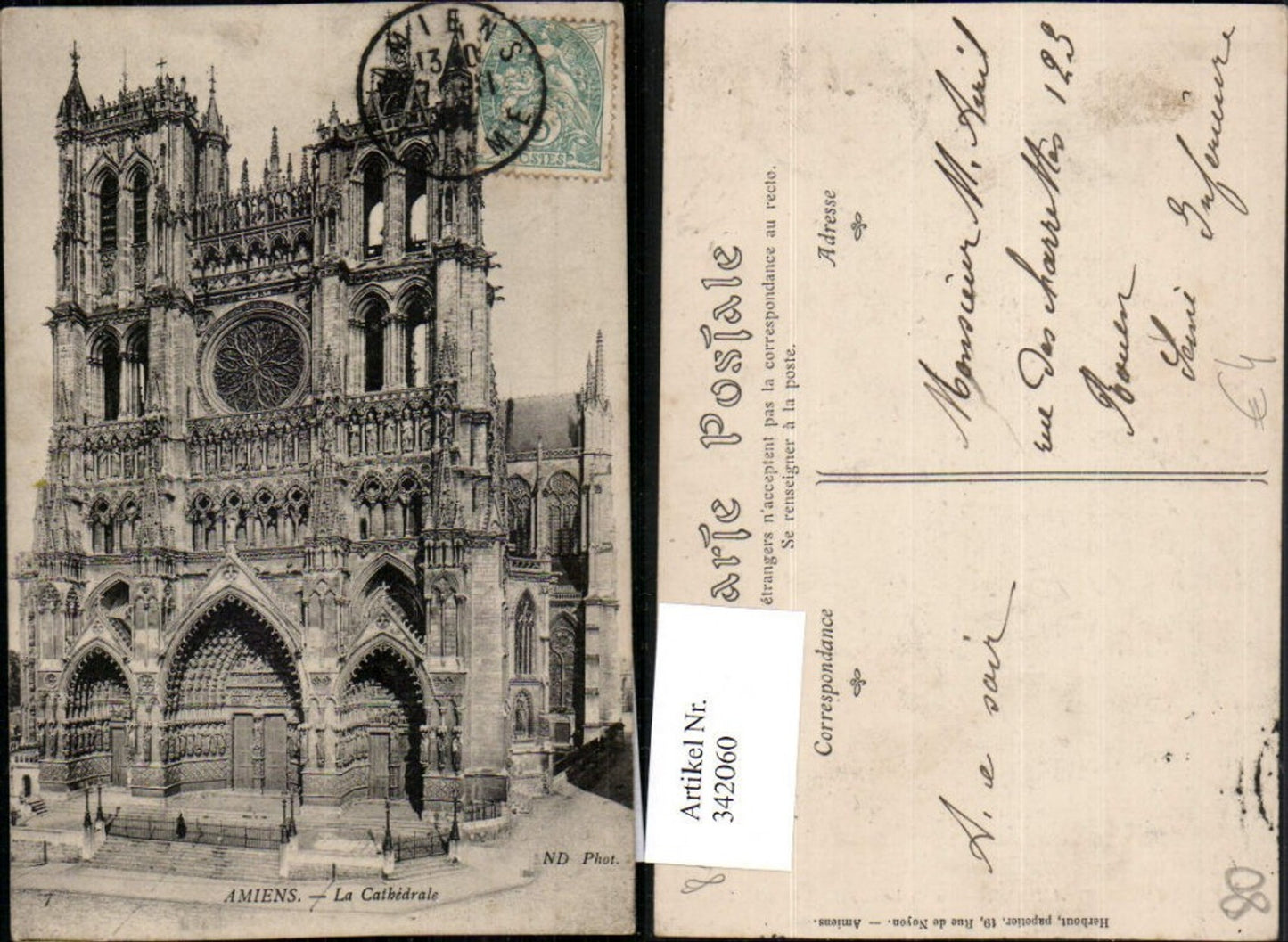 342060,Picardie Somme Amiens La Cathedrale Kirche